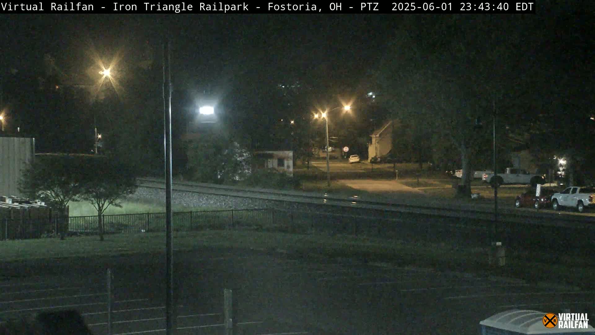 Fostoria Iron Triangle Railpark  & Railroad Crossing Live Cam -Fostoria , Seneca, Ohio, USA