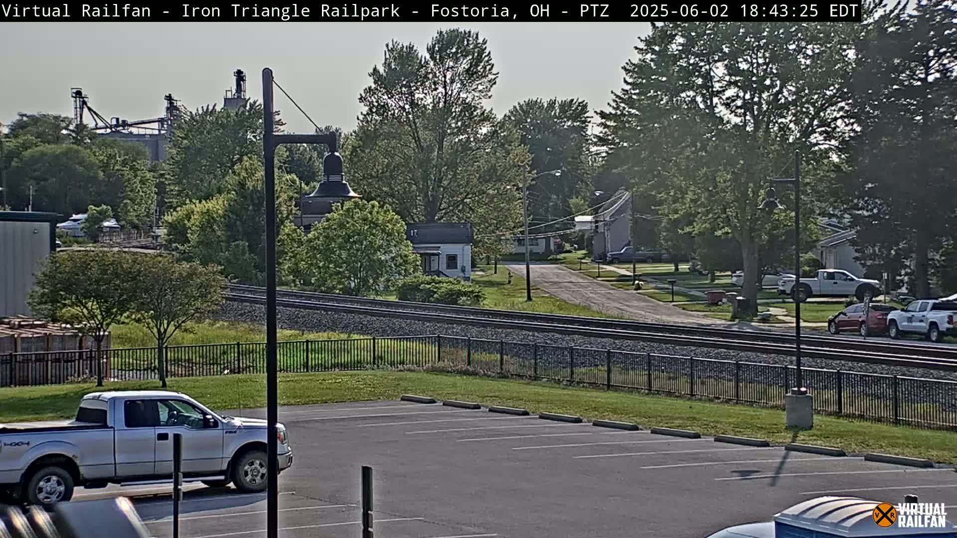 Fostoria Iron Triangle Railpark  & Railroad Crossing Live Cam -Fostoria , Seneca, Ohio, USA