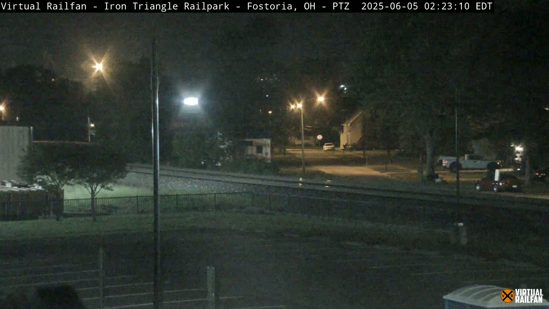 Fostoria Iron Triangle Railpark  & Railroad Crossing Live Cam -Fostoria , Seneca, Ohio, USA