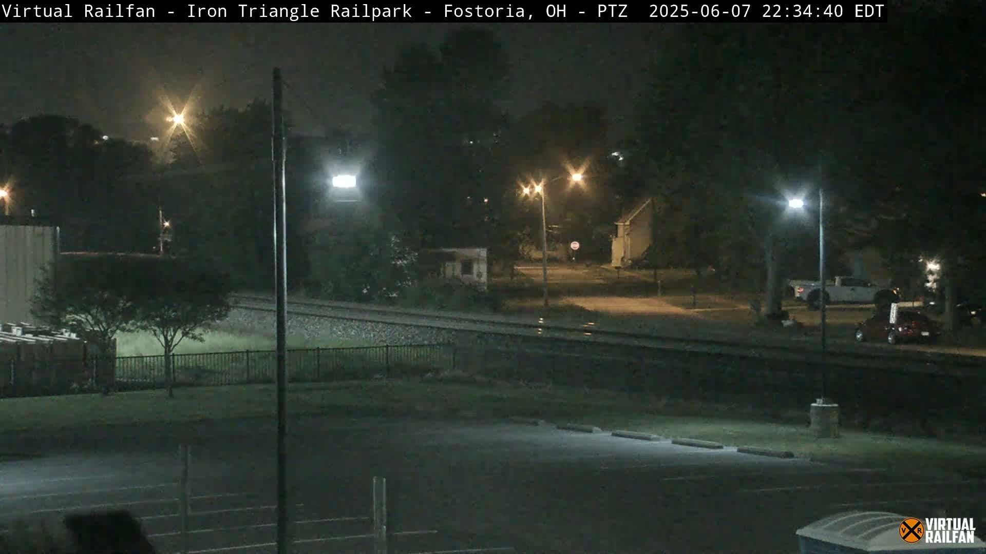 Fostoria Iron Triangle Railpark  & Railroad Crossing Live Cam -Fostoria , Seneca, Ohio, USA