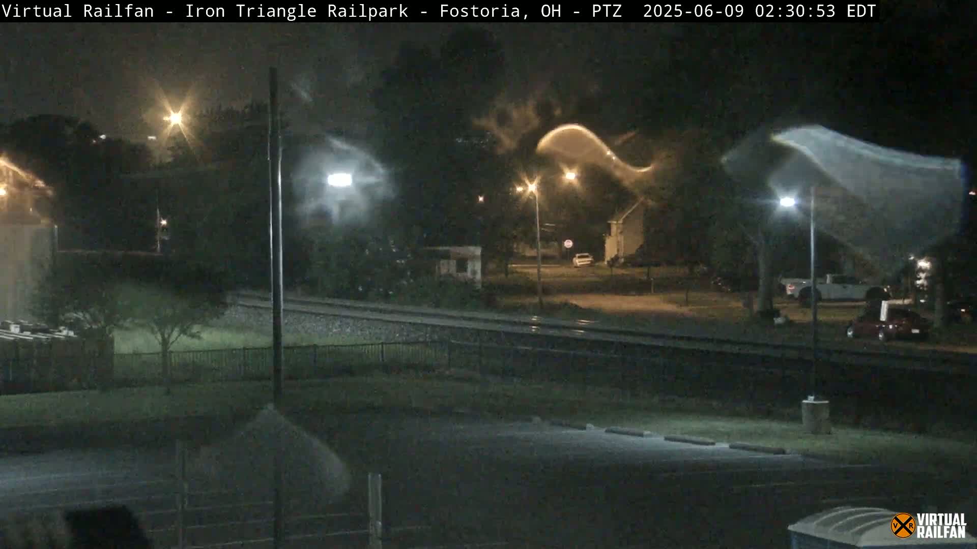 Fostoria Iron Triangle Railpark  & Railroad Crossing Live Cam -Fostoria , Seneca, Ohio, USA