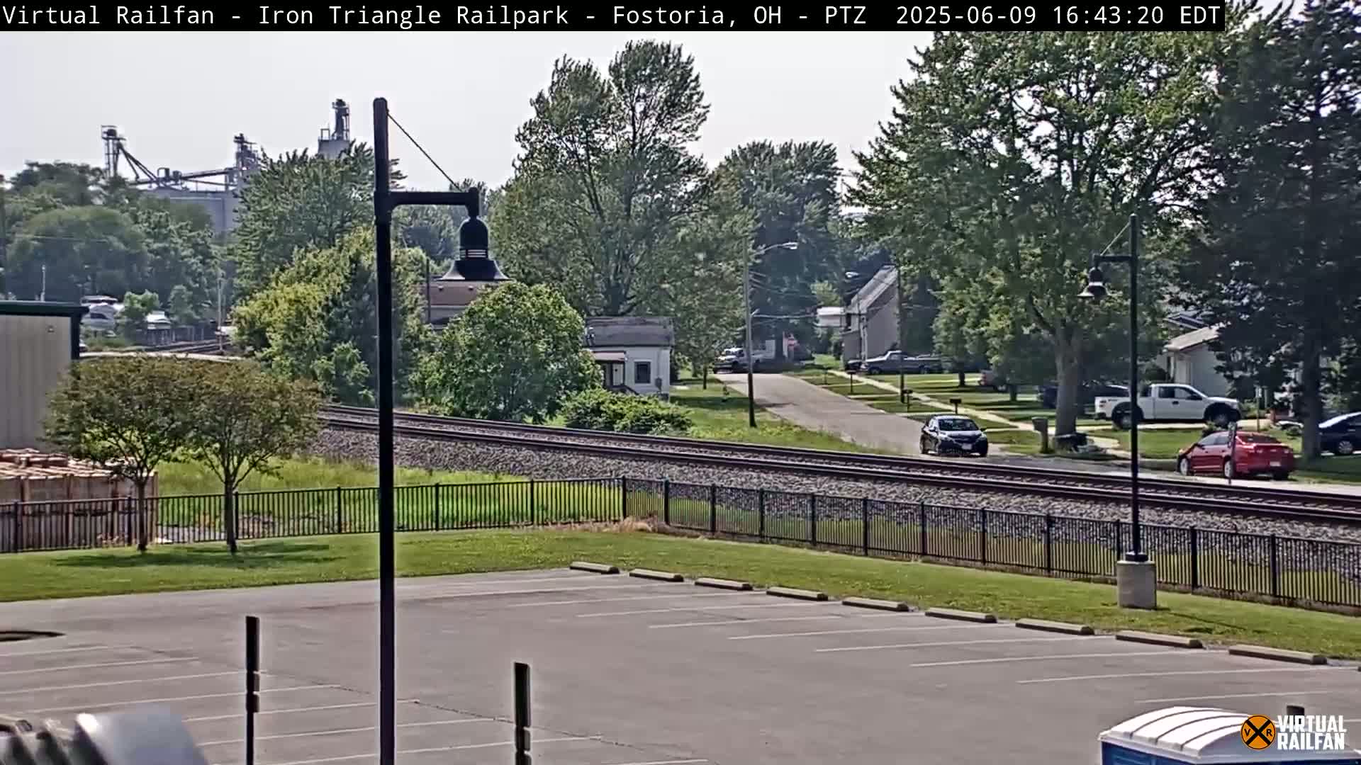 Fostoria Iron Triangle Railpark  & Railroad Crossing Live Cam -Fostoria , Seneca, Ohio, USA