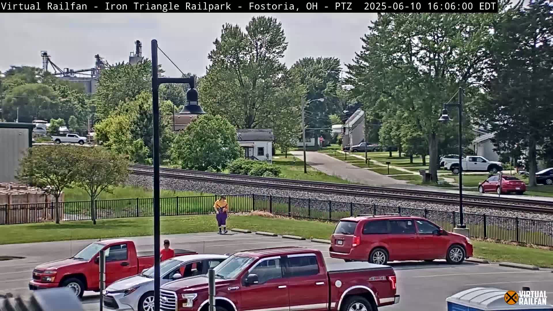Fostoria Iron Triangle Railpark  & Railroad Crossing Live Cam -Fostoria , Seneca, Ohio, USA