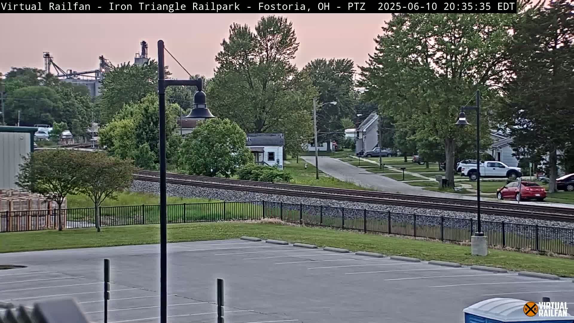 Fostoria Iron Triangle Railpark  & Railroad Crossing Live Cam -Fostoria , Seneca, Ohio, USA