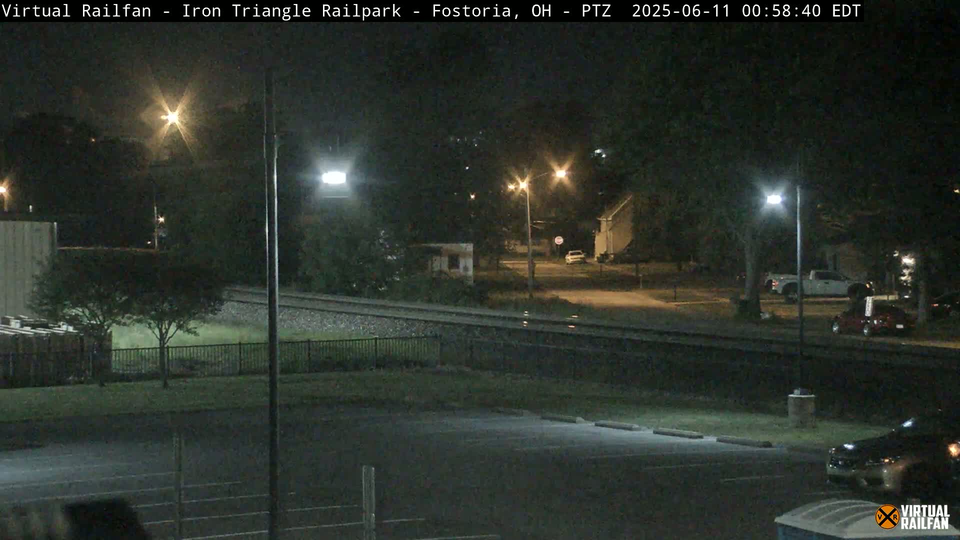 Fostoria Iron Triangle Railpark  & Railroad Crossing Live Cam -Fostoria , Seneca, Ohio, USA