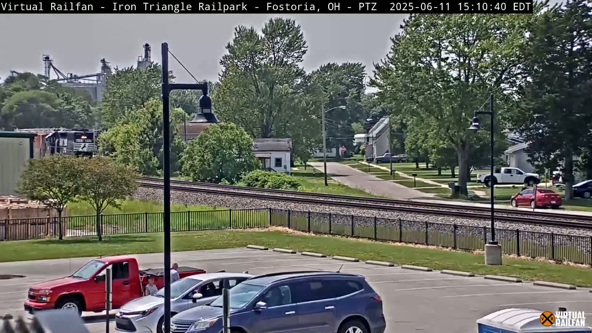 Fostoria Iron Triangle Railpark  & Railroad Crossing Live Cam -Fostoria , Seneca, Ohio, USA