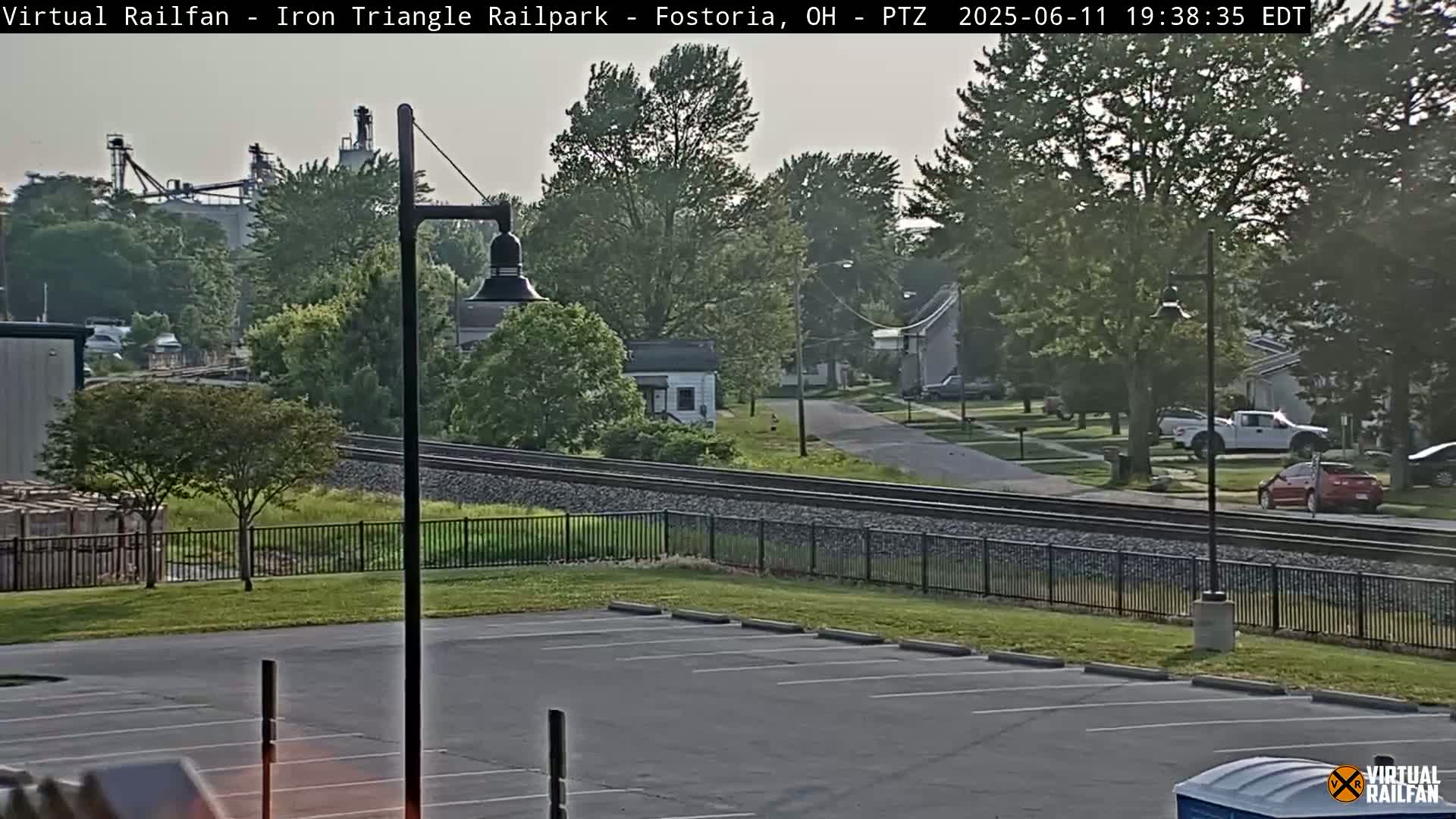 Fostoria Iron Triangle Railpark  & Railroad Crossing Live Cam -Fostoria , Seneca, Ohio, USA