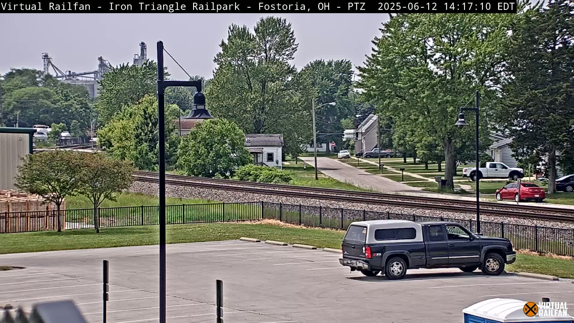 Fostoria Iron Triangle Railpark  & Railroad Crossing Live Cam -Fostoria , Seneca, Ohio, USA