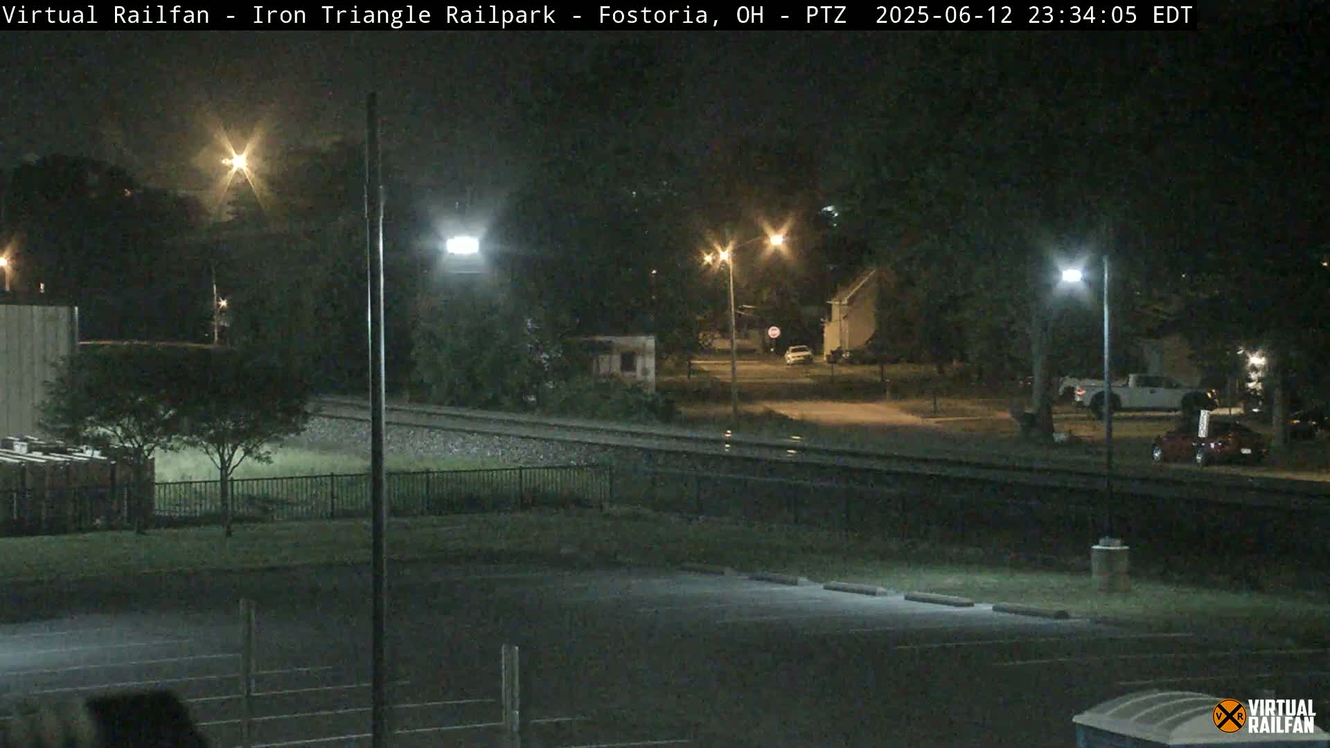 Fostoria Iron Triangle Railpark  & Railroad Crossing Live Cam -Fostoria , Seneca, Ohio, USA