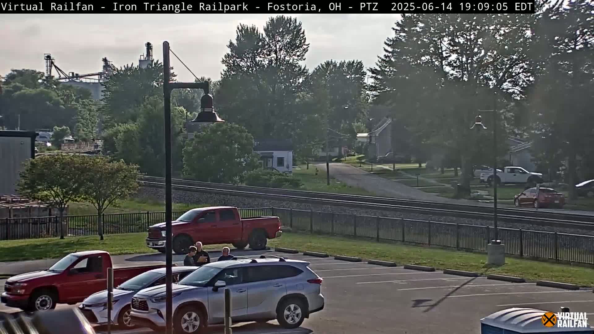 Fostoria Iron Triangle Railpark  & Railroad Crossing Live Cam -Fostoria , Seneca, Ohio, USA