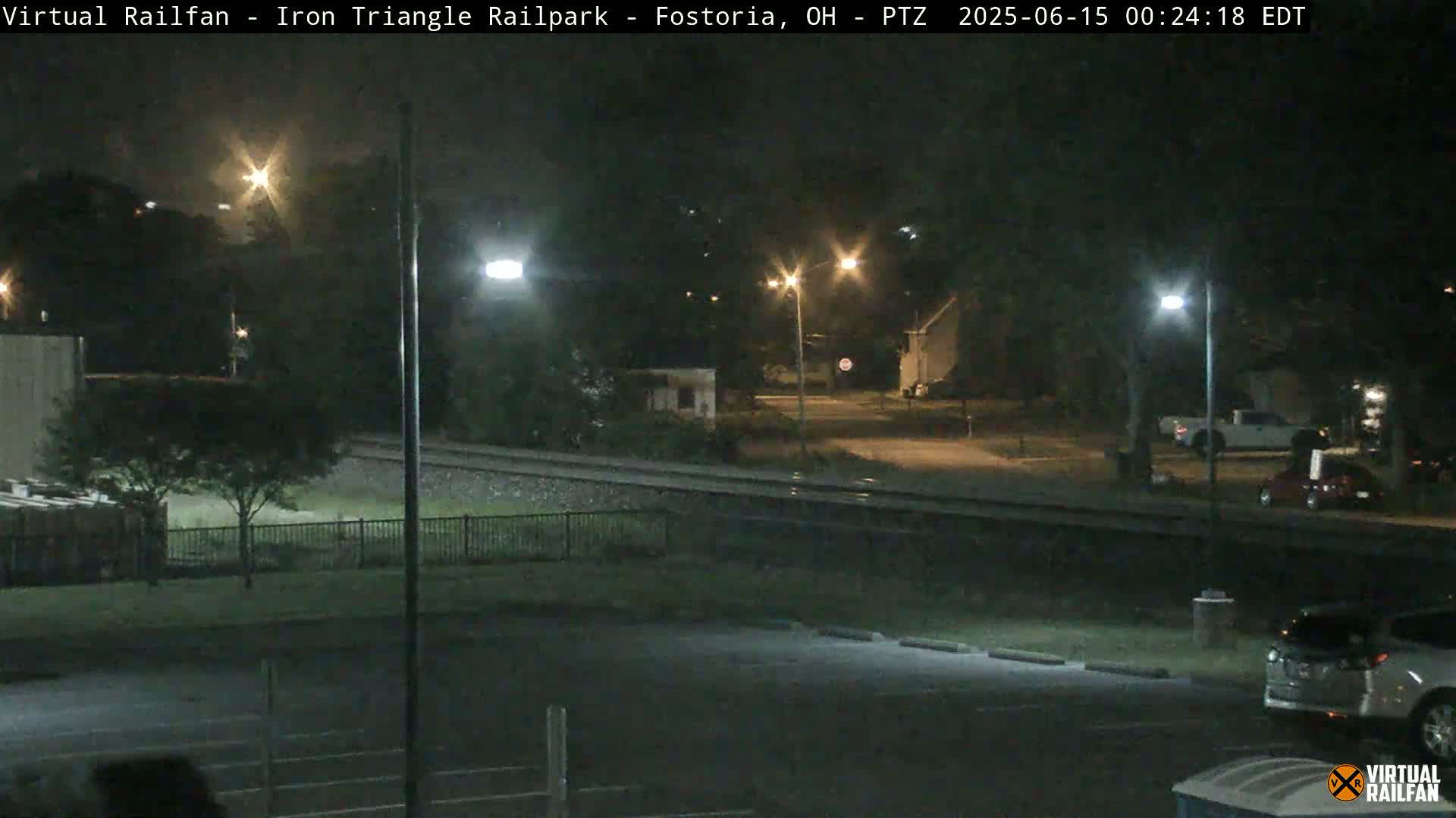 Fostoria Iron Triangle Railpark  & Railroad Crossing Live Cam -Fostoria , Seneca, Ohio, USA