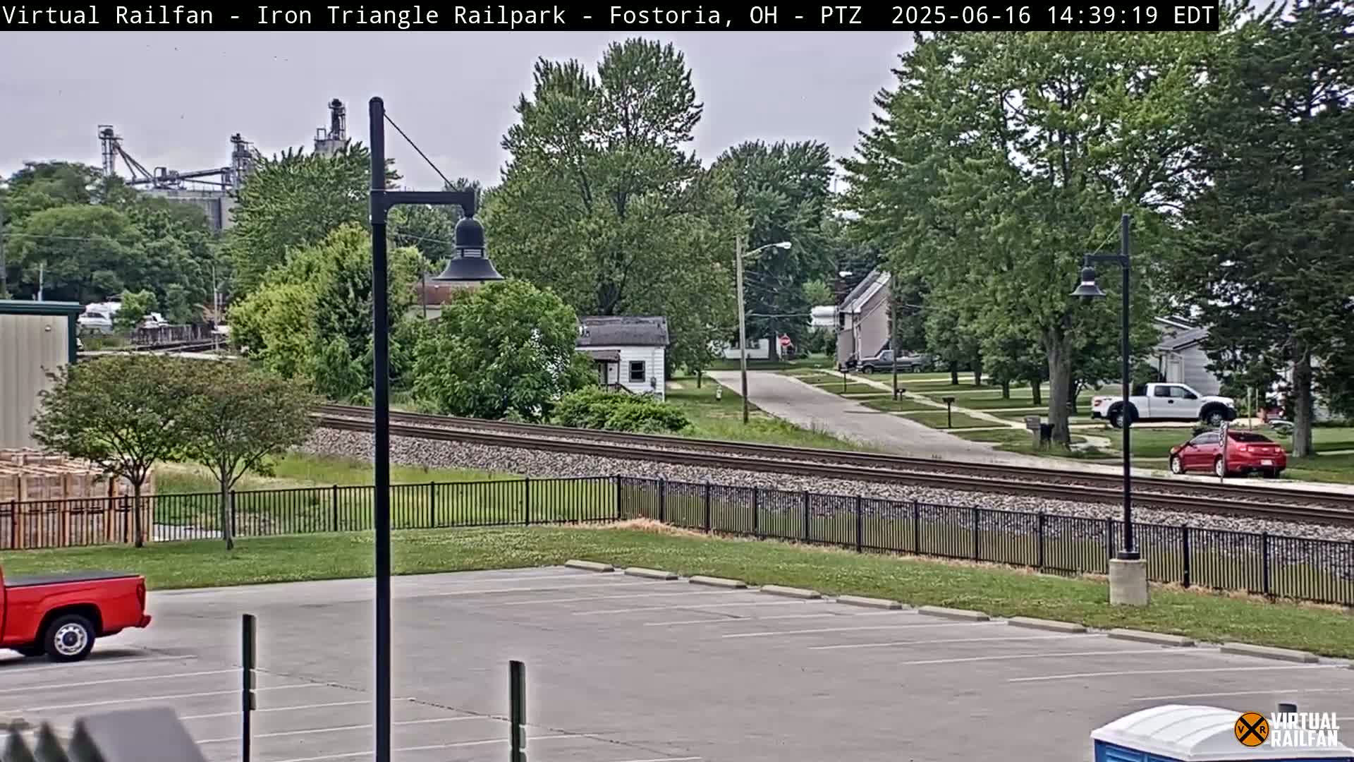Fostoria Iron Triangle Railpark  & Railroad Crossing Live Cam -Fostoria , Seneca, Ohio, USA