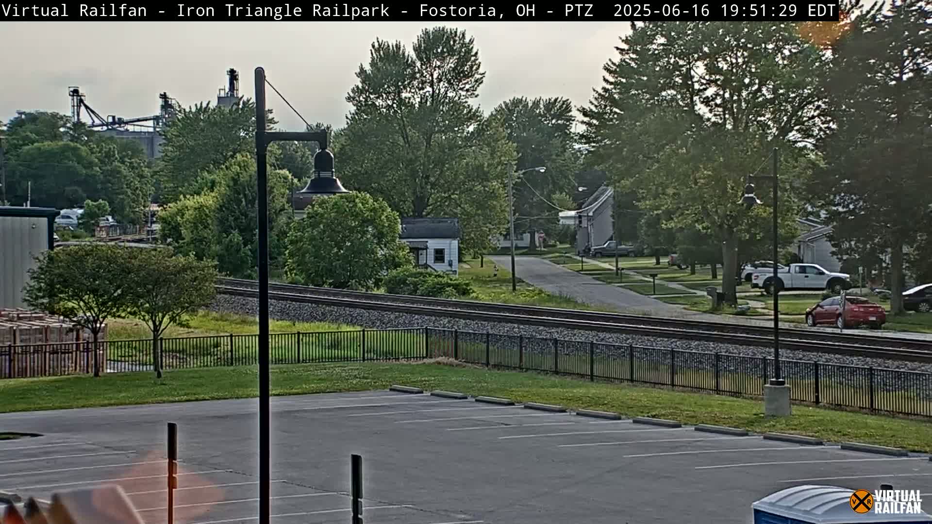 Fostoria Iron Triangle Railpark  & Railroad Crossing Live Cam -Fostoria , Seneca, Ohio, USA