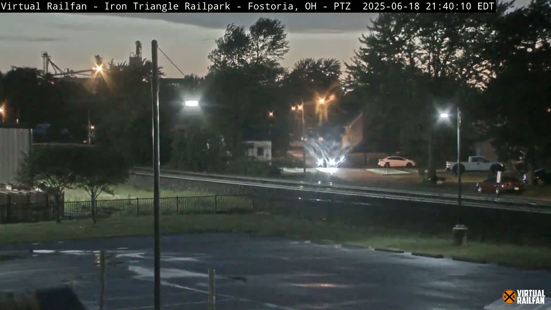 Fostoria Iron Triangle Railpark  & Railroad Crossing Live Cam -Fostoria , Seneca, Ohio, USA