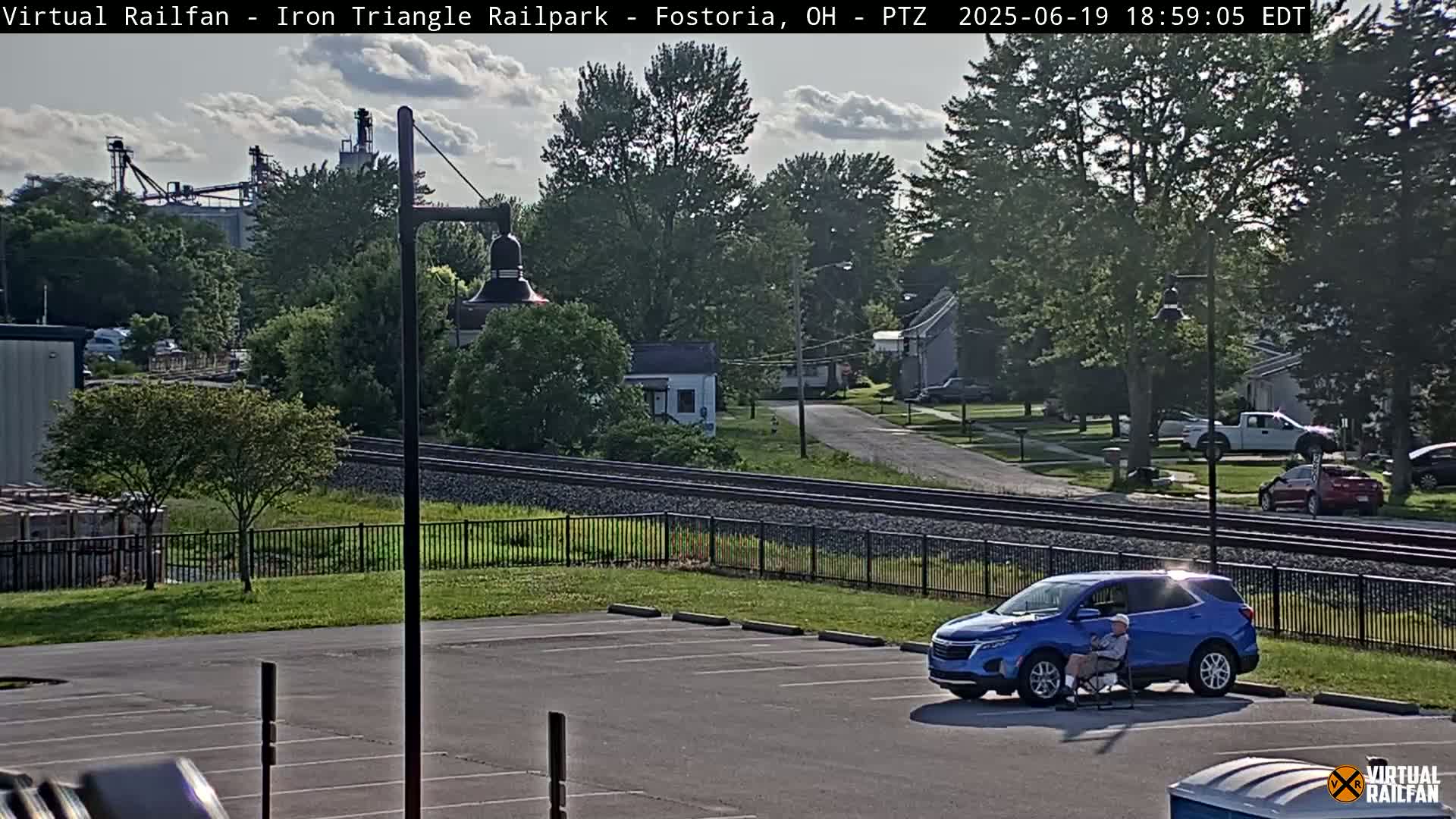 Fostoria Iron Triangle Railpark  & Railroad Crossing Live Cam -Fostoria , Seneca, Ohio, USA
