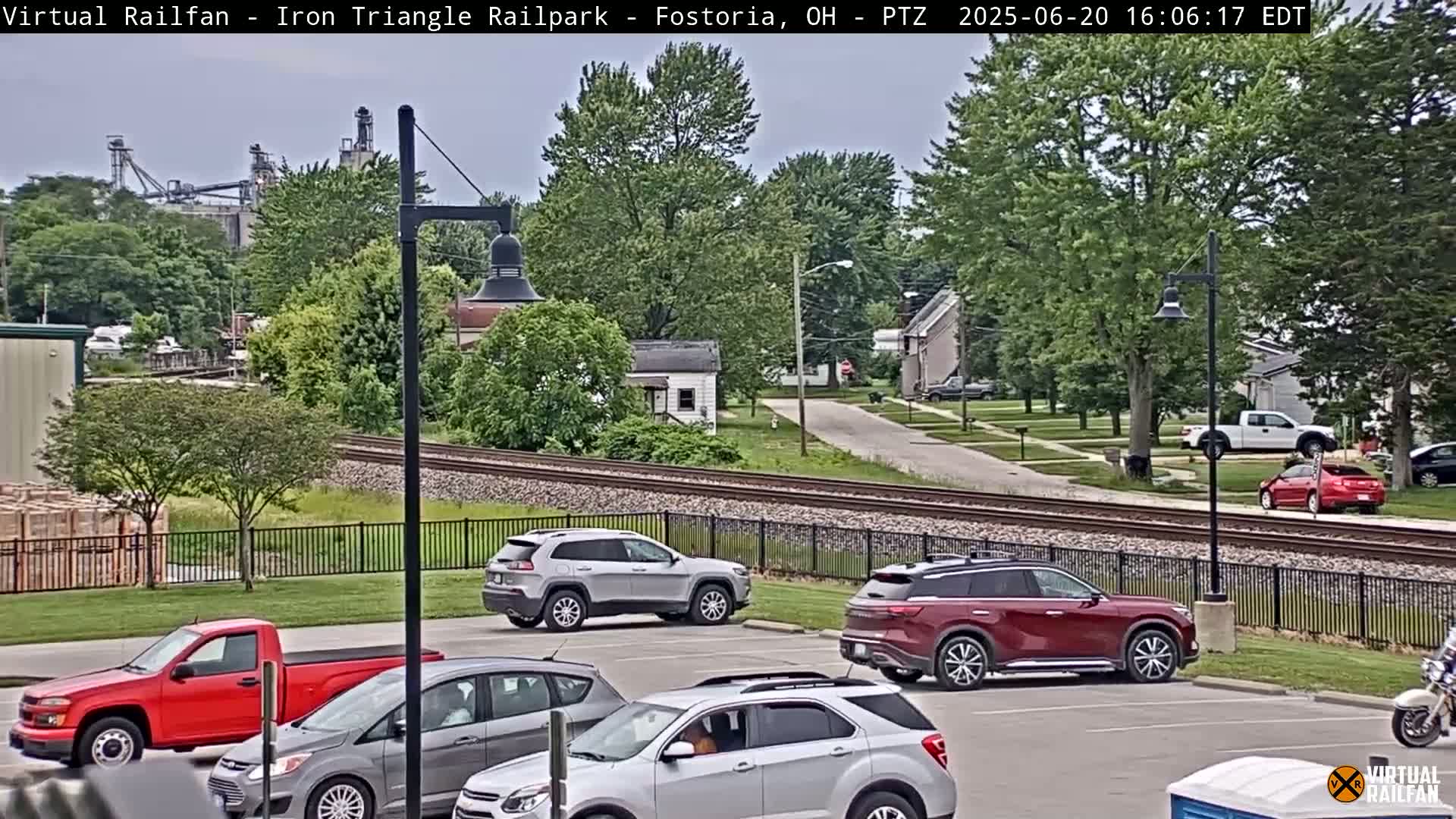Fostoria Iron Triangle Railpark  & Railroad Crossing Live Cam -Fostoria , Seneca, Ohio, USA