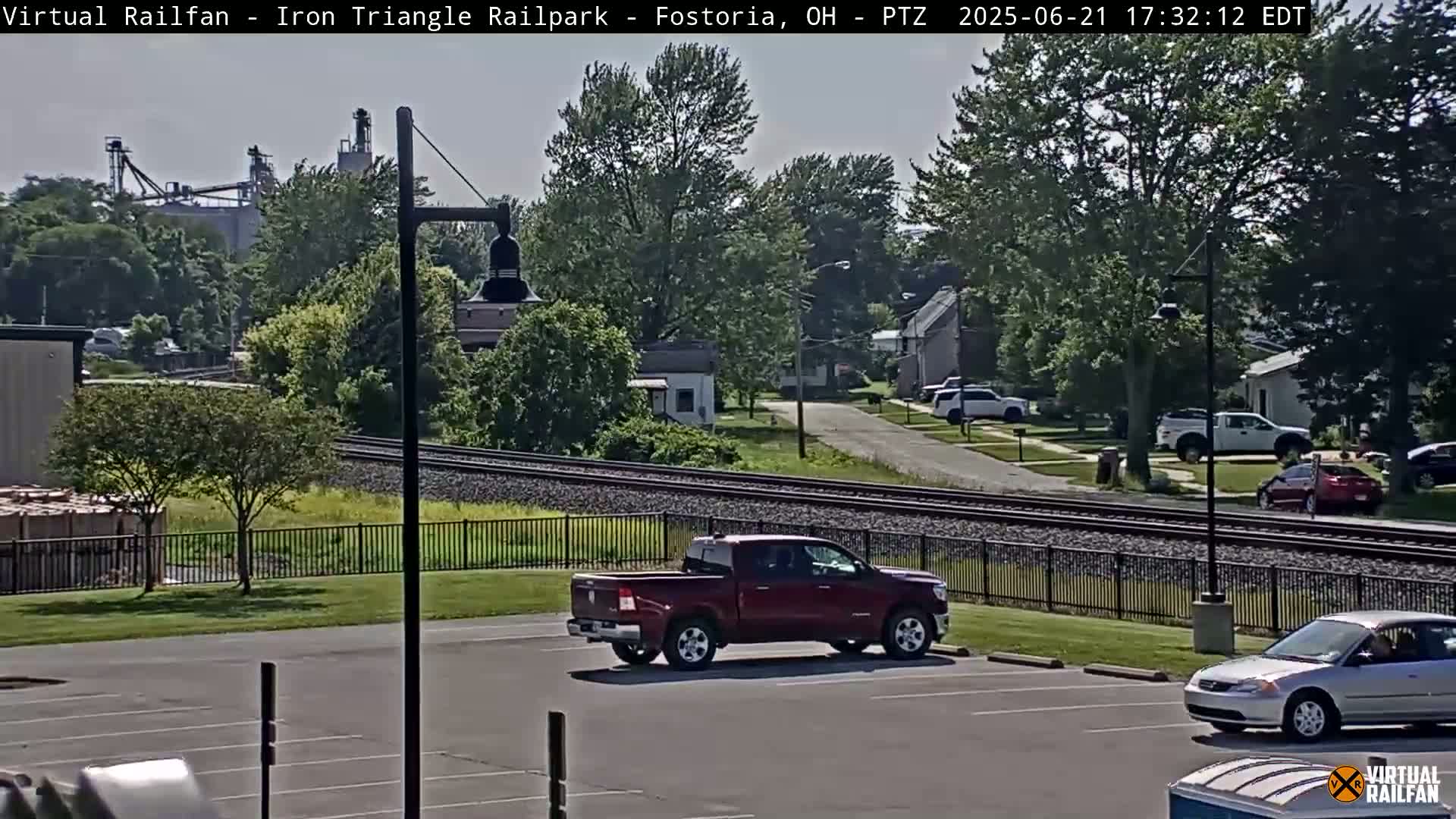 Fostoria Iron Triangle Railpark  & Railroad Crossing Live Cam -Fostoria , Seneca, Ohio, USA