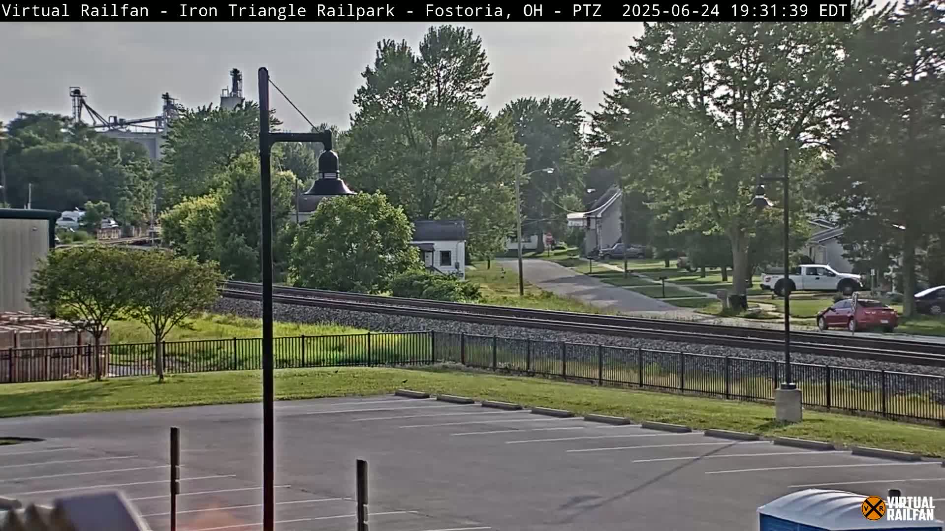 Fostoria Iron Triangle Railpark  & Railroad Crossing Live Cam -Fostoria , Seneca, Ohio, USA