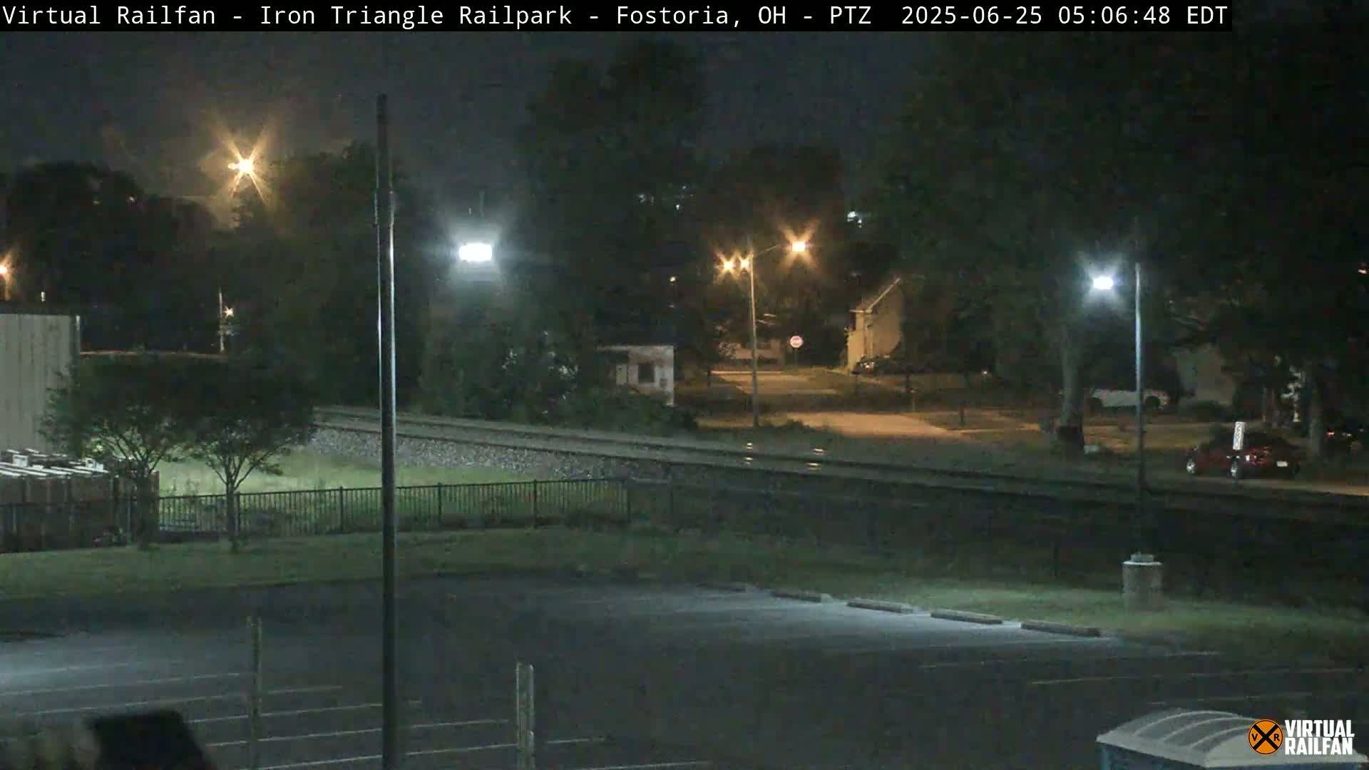 Fostoria Iron Triangle Railpark  & Railroad Crossing Live Cam -Fostoria , Seneca, Ohio, USA