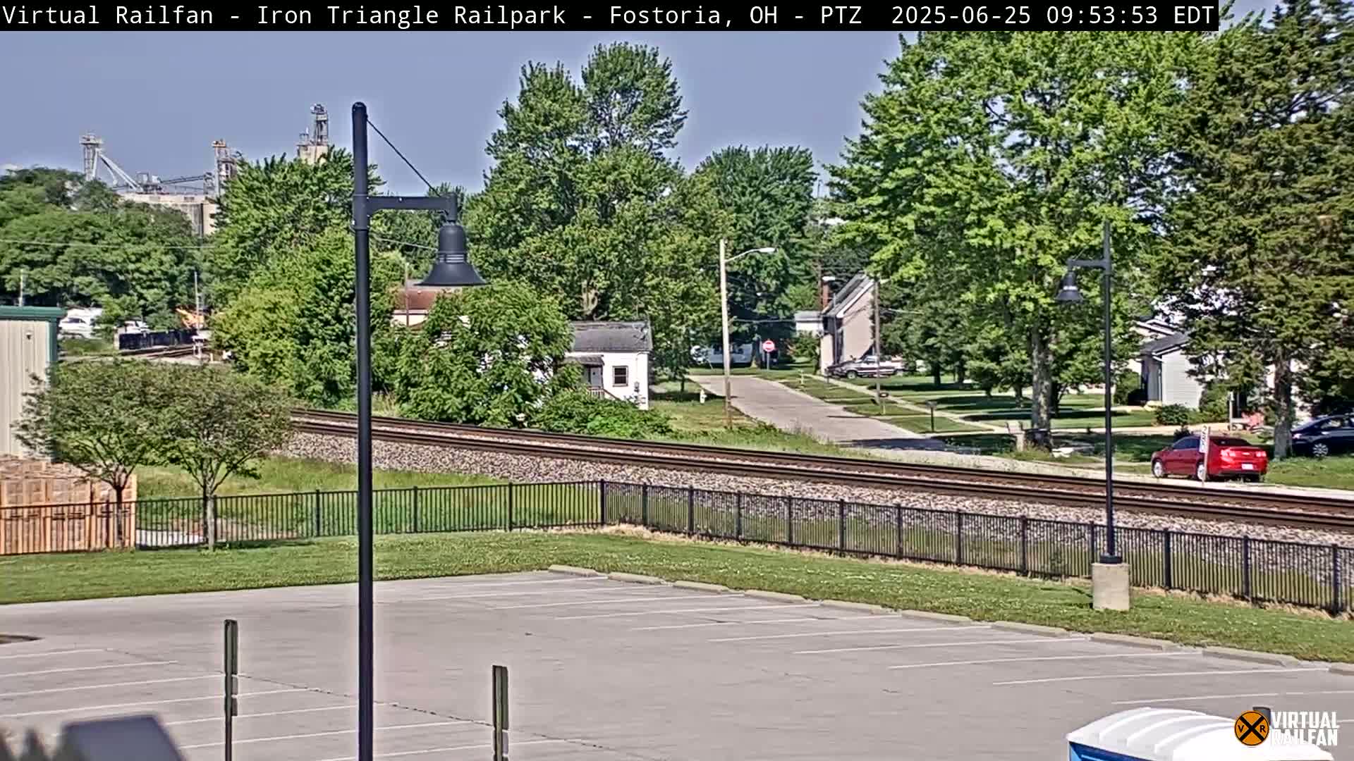 Fostoria Iron Triangle Railpark  & Railroad Crossing Live Cam -Fostoria , Seneca, Ohio, USA