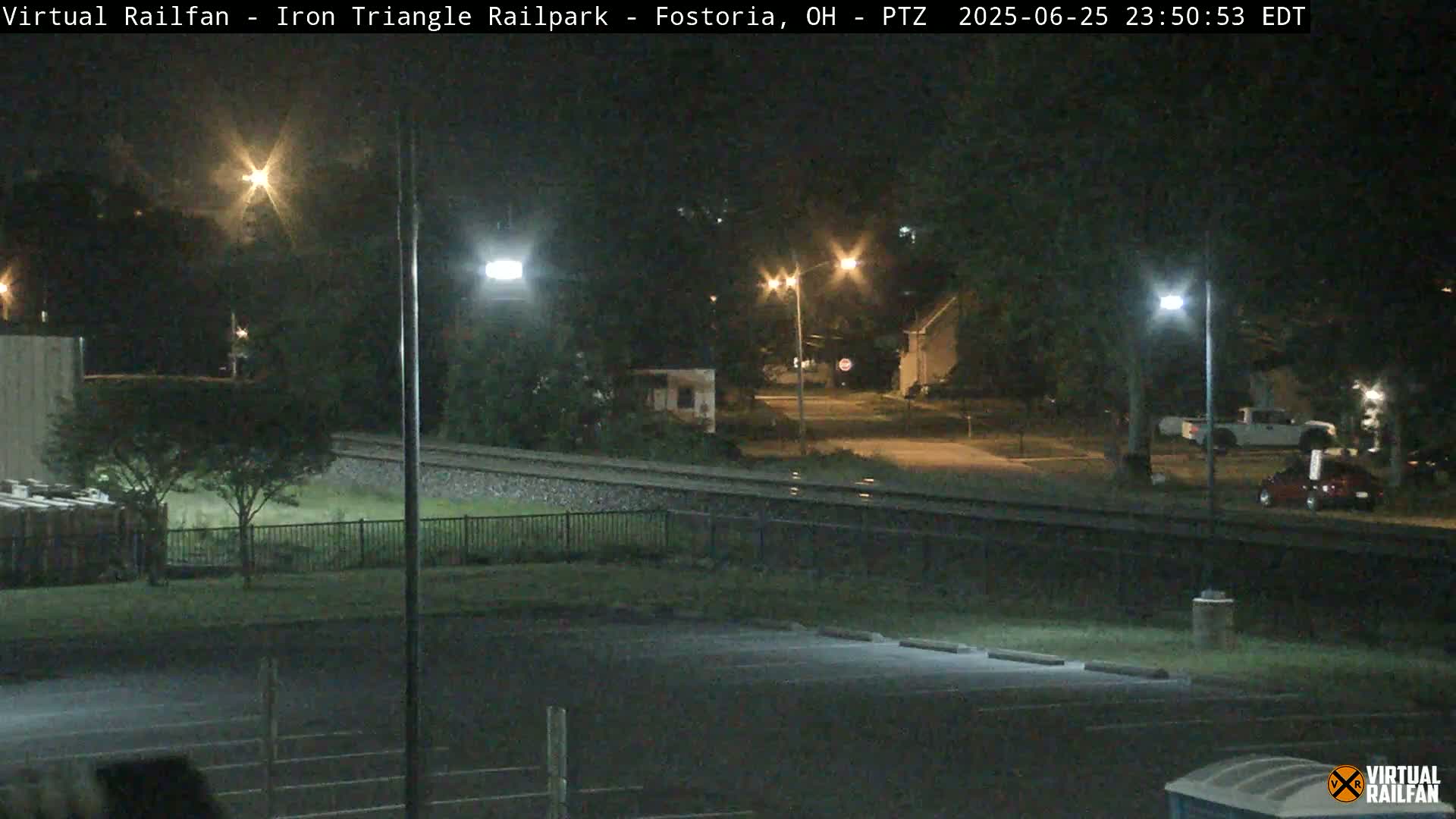 Fostoria Iron Triangle Railpark  & Railroad Crossing Live Cam -Fostoria , Seneca, Ohio, USA