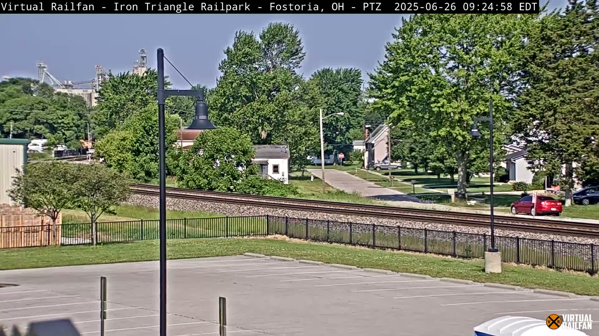 Fostoria Iron Triangle Railpark  & Railroad Crossing Live Cam -Fostoria , Seneca, Ohio, USA