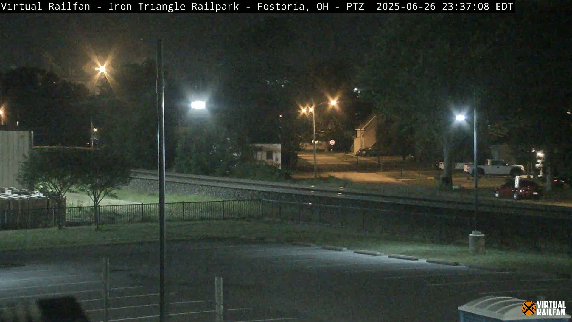 Fostoria Iron Triangle Railpark  & Railroad Crossing Live Cam -Fostoria , Seneca, Ohio, USA