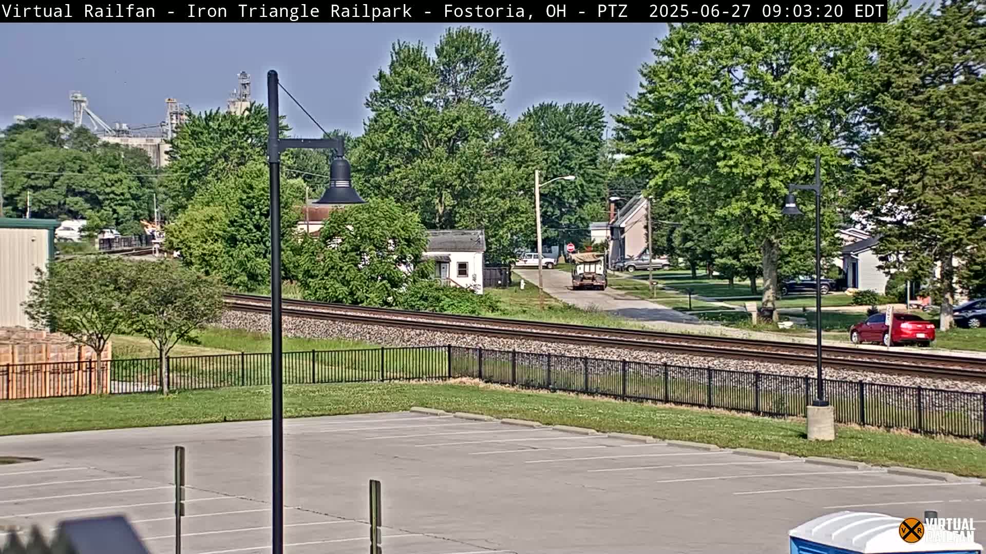 Fostoria Iron Triangle Railpark  & Railroad Crossing Live Cam -Fostoria , Seneca, Ohio, USA