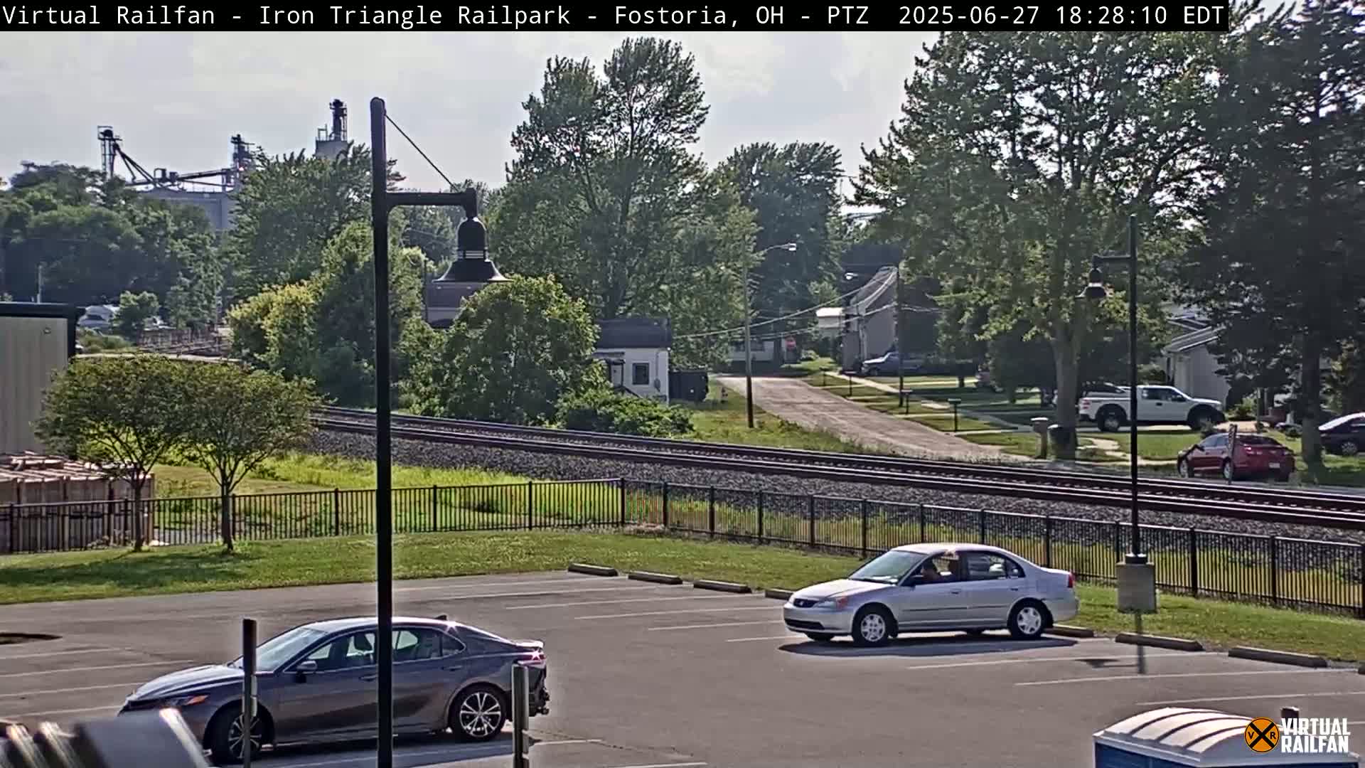 Fostoria Iron Triangle Railpark  & Railroad Crossing Live Cam -Fostoria , Seneca, Ohio, USA
