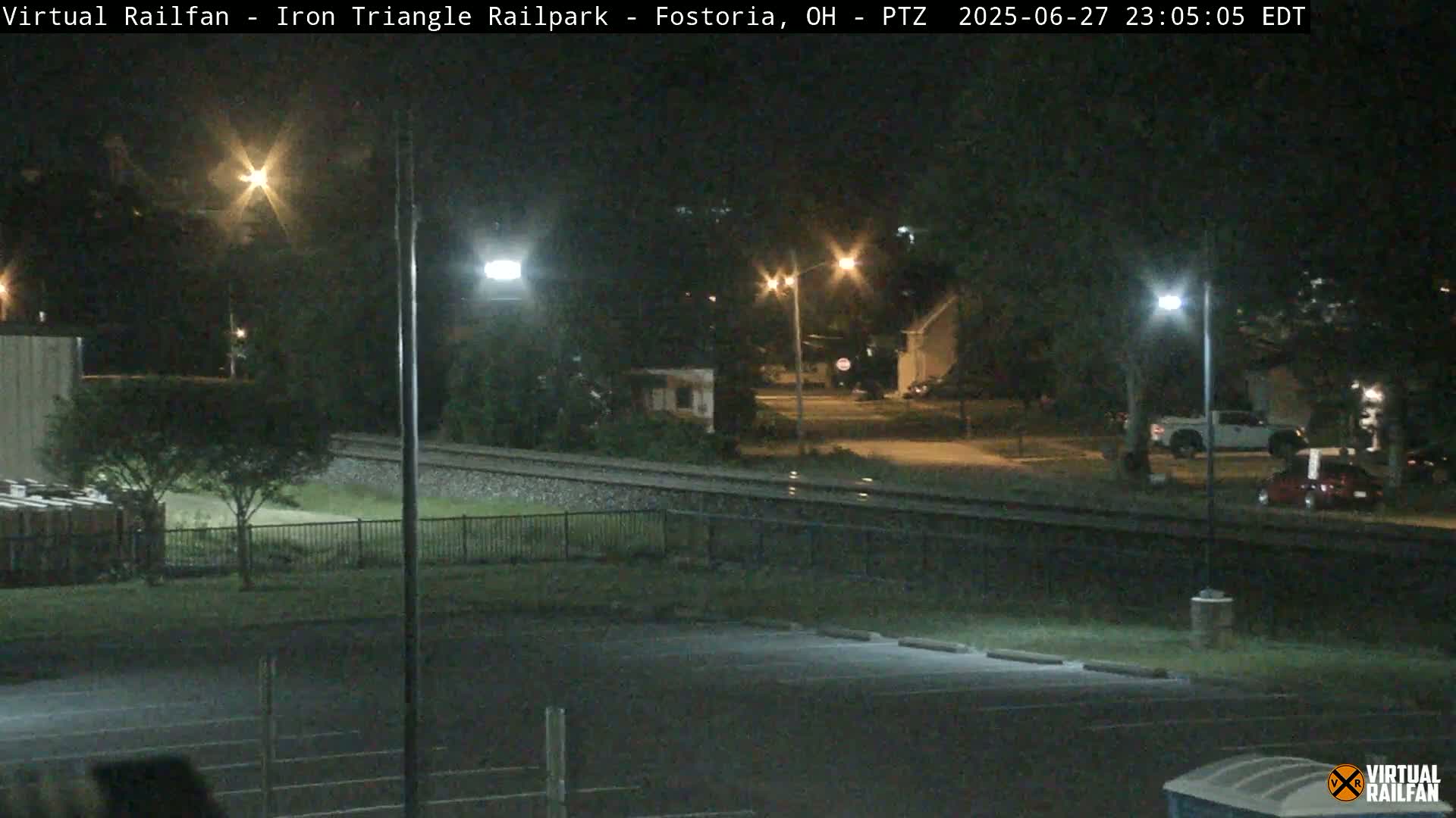 Fostoria Iron Triangle Railpark  & Railroad Crossing Live Cam -Fostoria , Seneca, Ohio, USA