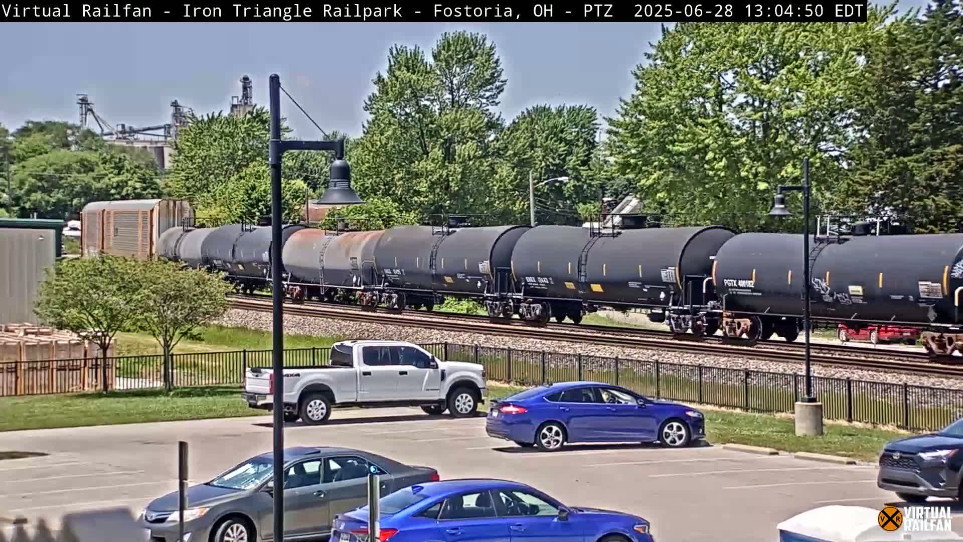 Fostoria Iron Triangle Railpark  & Railroad Crossing Live Cam -Fostoria , Seneca, Ohio, USA