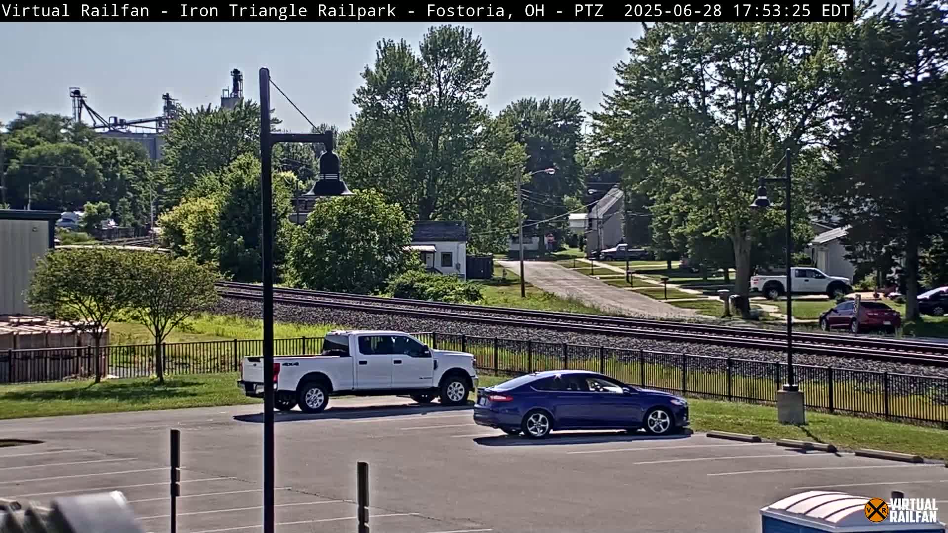 Fostoria Iron Triangle Railpark  & Railroad Crossing Live Cam -Fostoria , Seneca, Ohio, USA