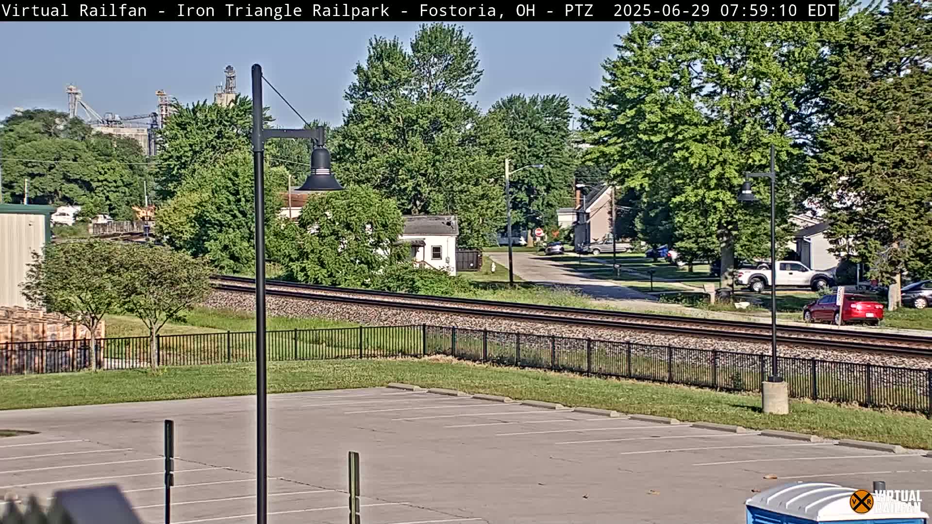 Fostoria Iron Triangle Railpark  & Railroad Crossing Live Cam -Fostoria , Seneca, Ohio, USA
