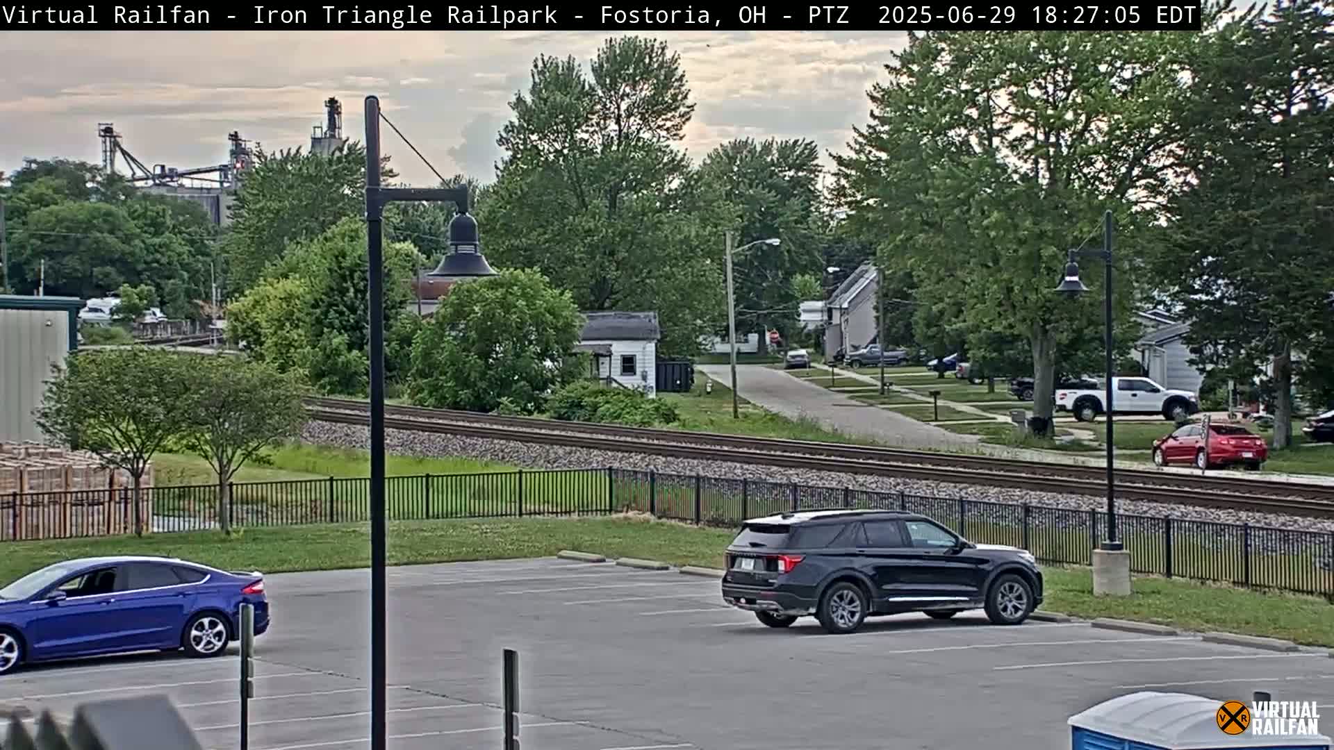 Fostoria Iron Triangle Railpark  & Railroad Crossing Live Cam -Fostoria , Seneca, Ohio, USA