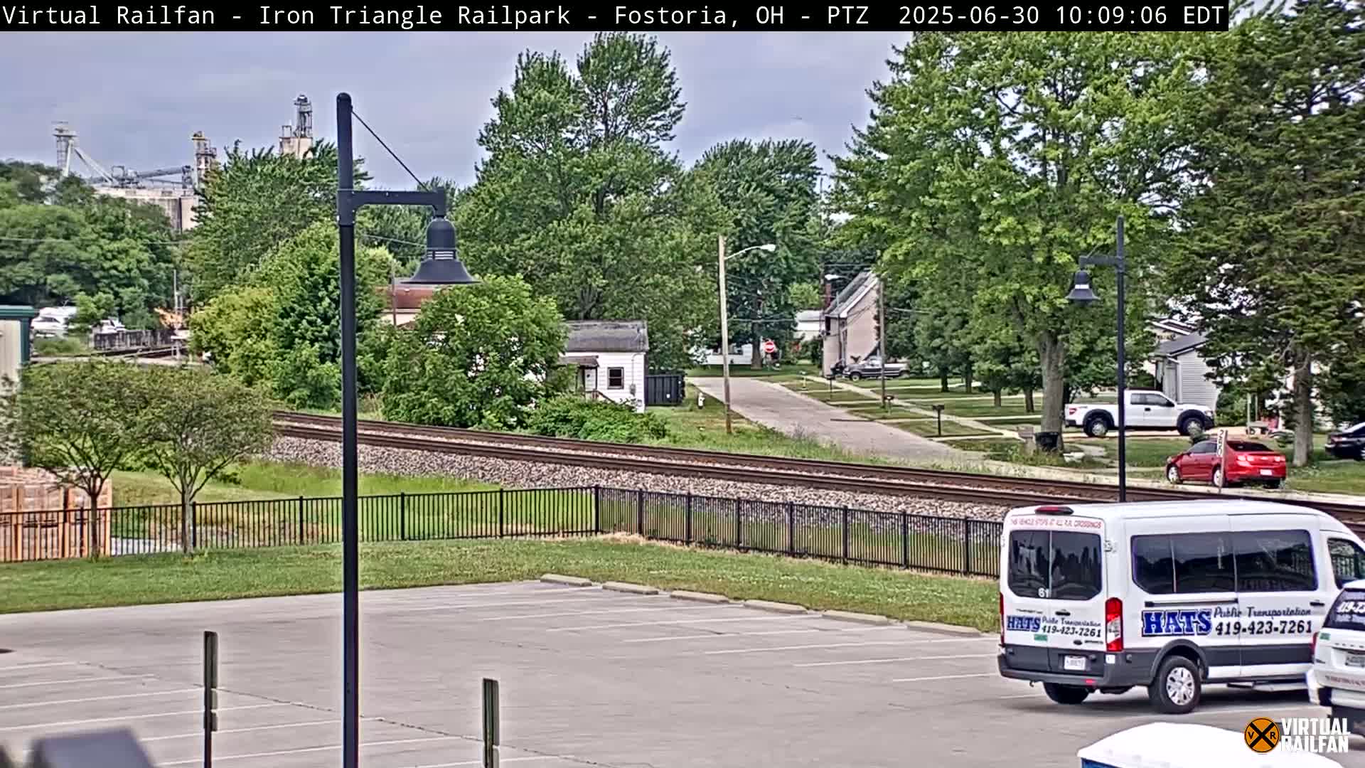Fostoria Iron Triangle Railpark  & Railroad Crossing Live Cam -Fostoria , Seneca, Ohio, USA