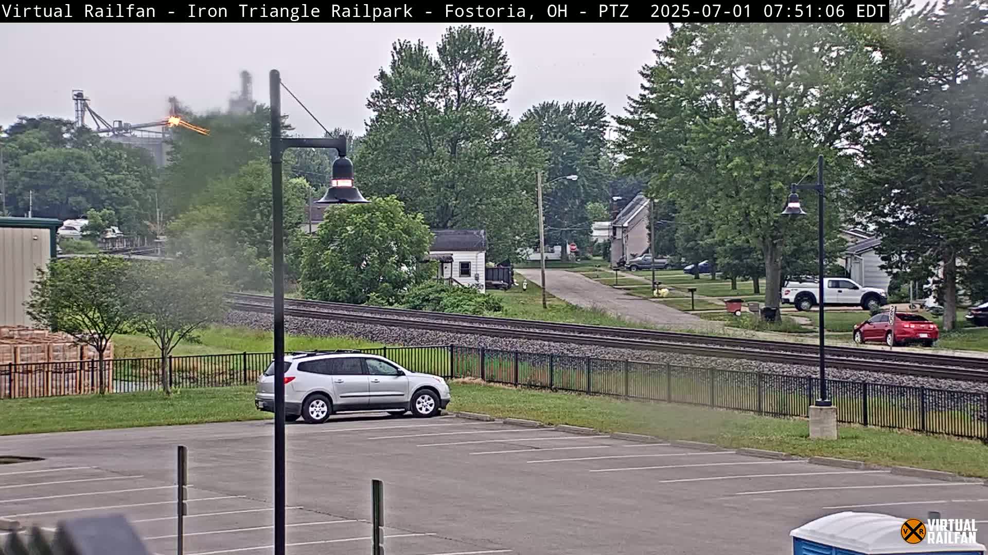 Fostoria Iron Triangle Railpark  & Railroad Crossing Live Cam -Fostoria , Seneca, Ohio, USA