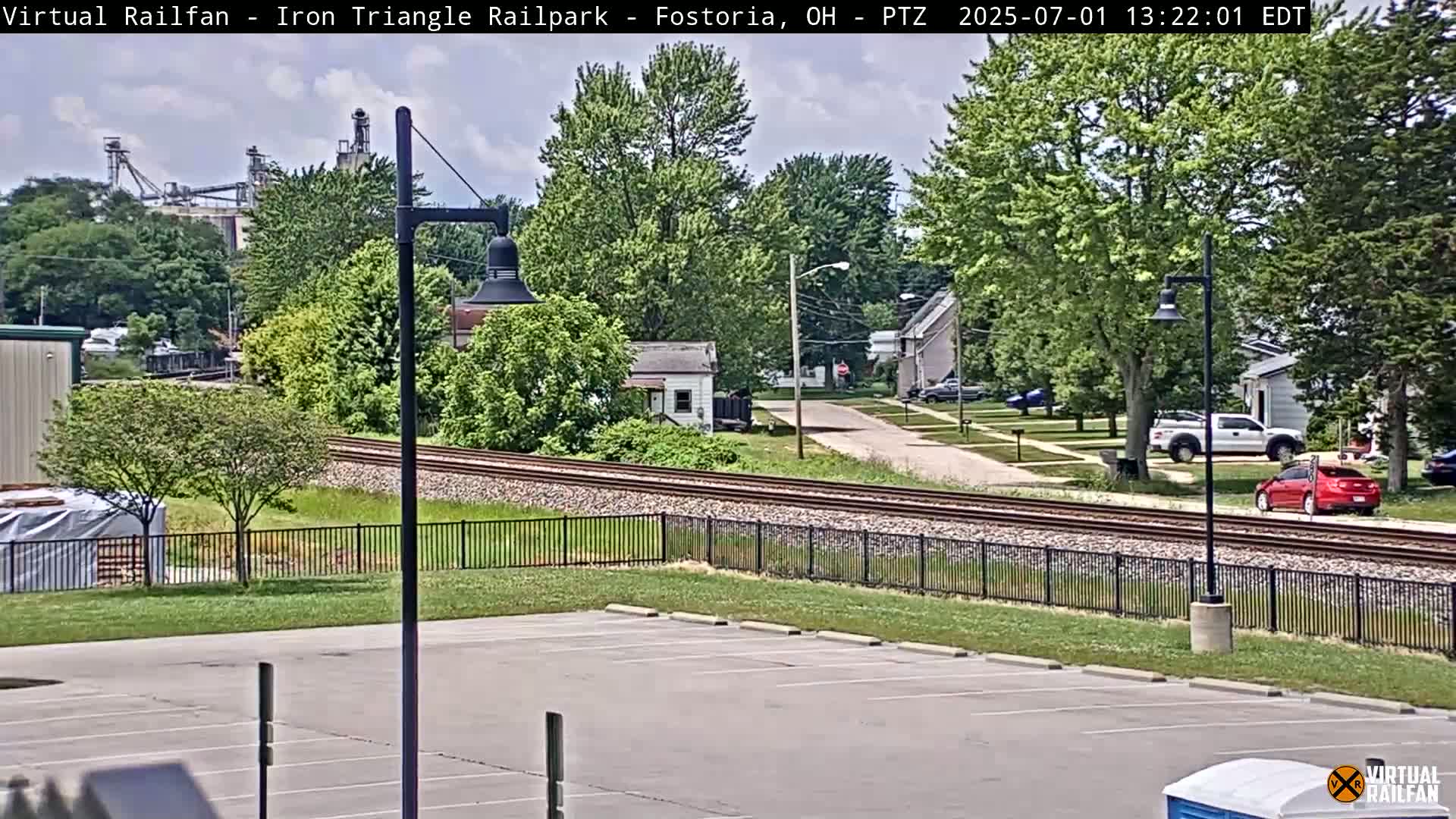 Fostoria Iron Triangle Railpark  & Railroad Crossing Live Cam -Fostoria , Seneca, Ohio, USA