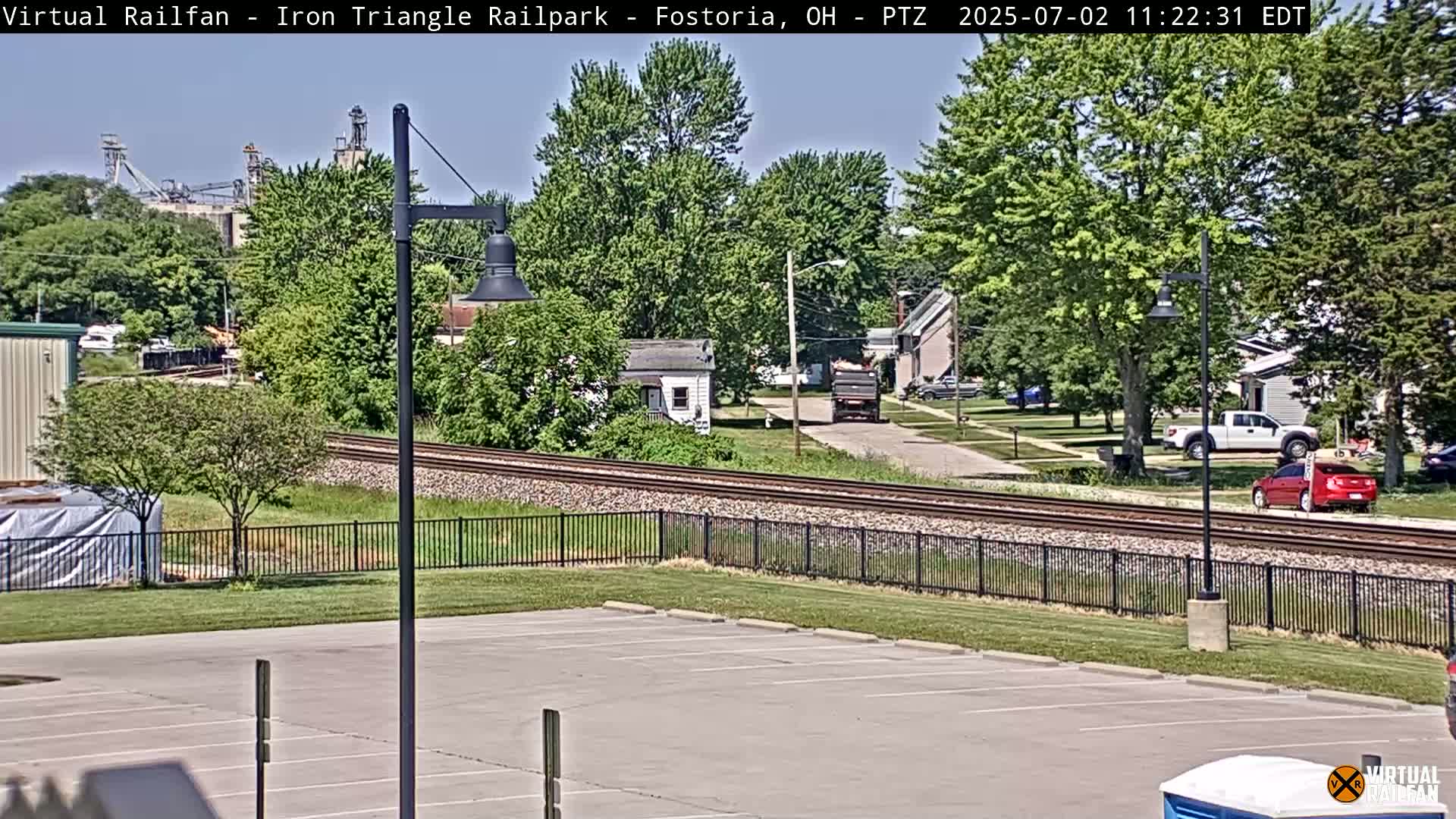 Fostoria Iron Triangle Railpark  & Railroad Crossing Live Cam -Fostoria , Seneca, Ohio, USA