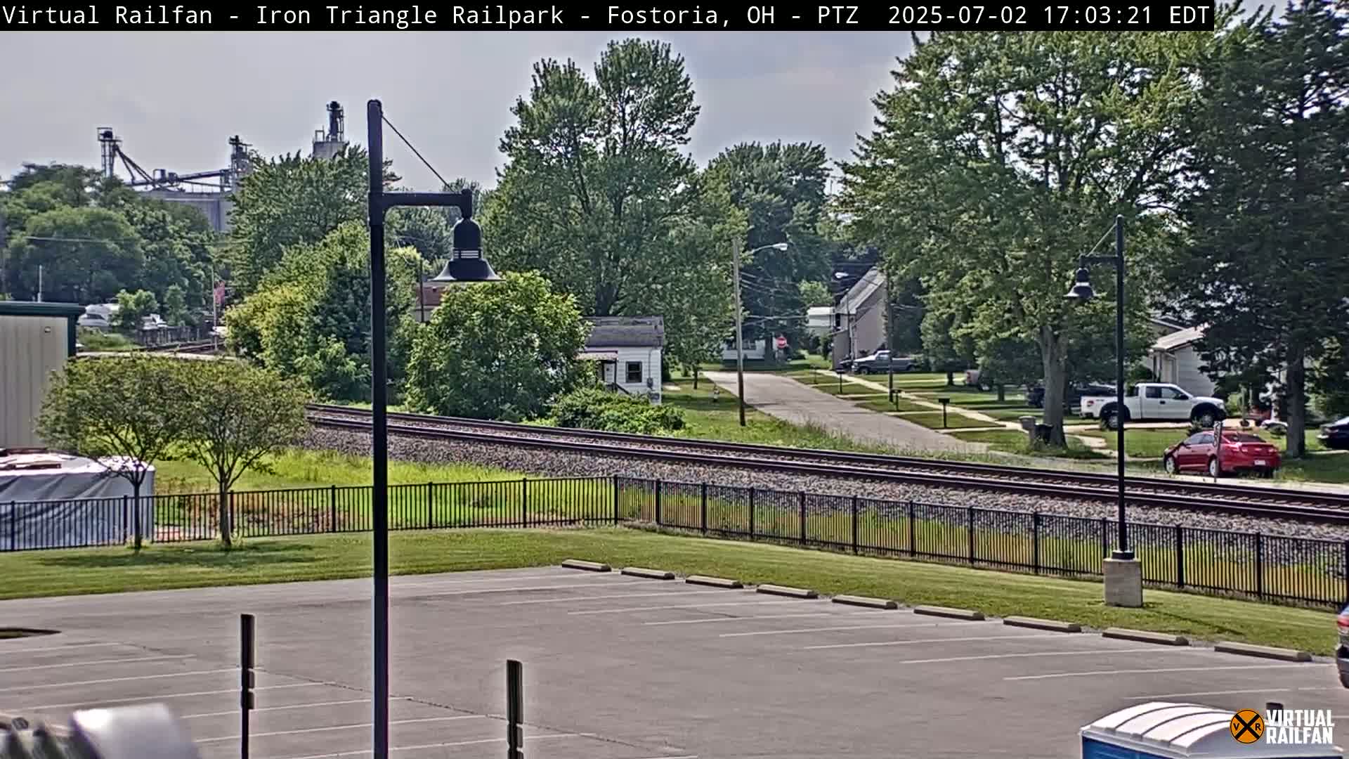 Fostoria Iron Triangle Railpark  & Railroad Crossing Live Cam -Fostoria , Seneca, Ohio, USA