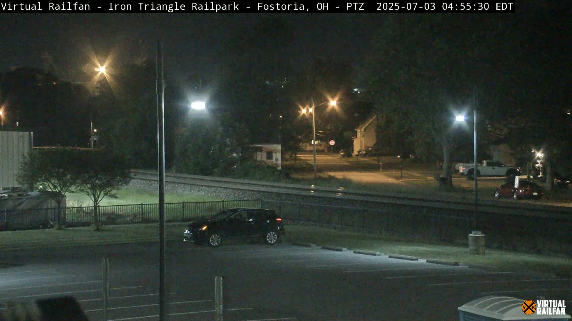 Fostoria Iron Triangle Railpark  & Railroad Crossing Live Cam -Fostoria , Seneca, Ohio, USA