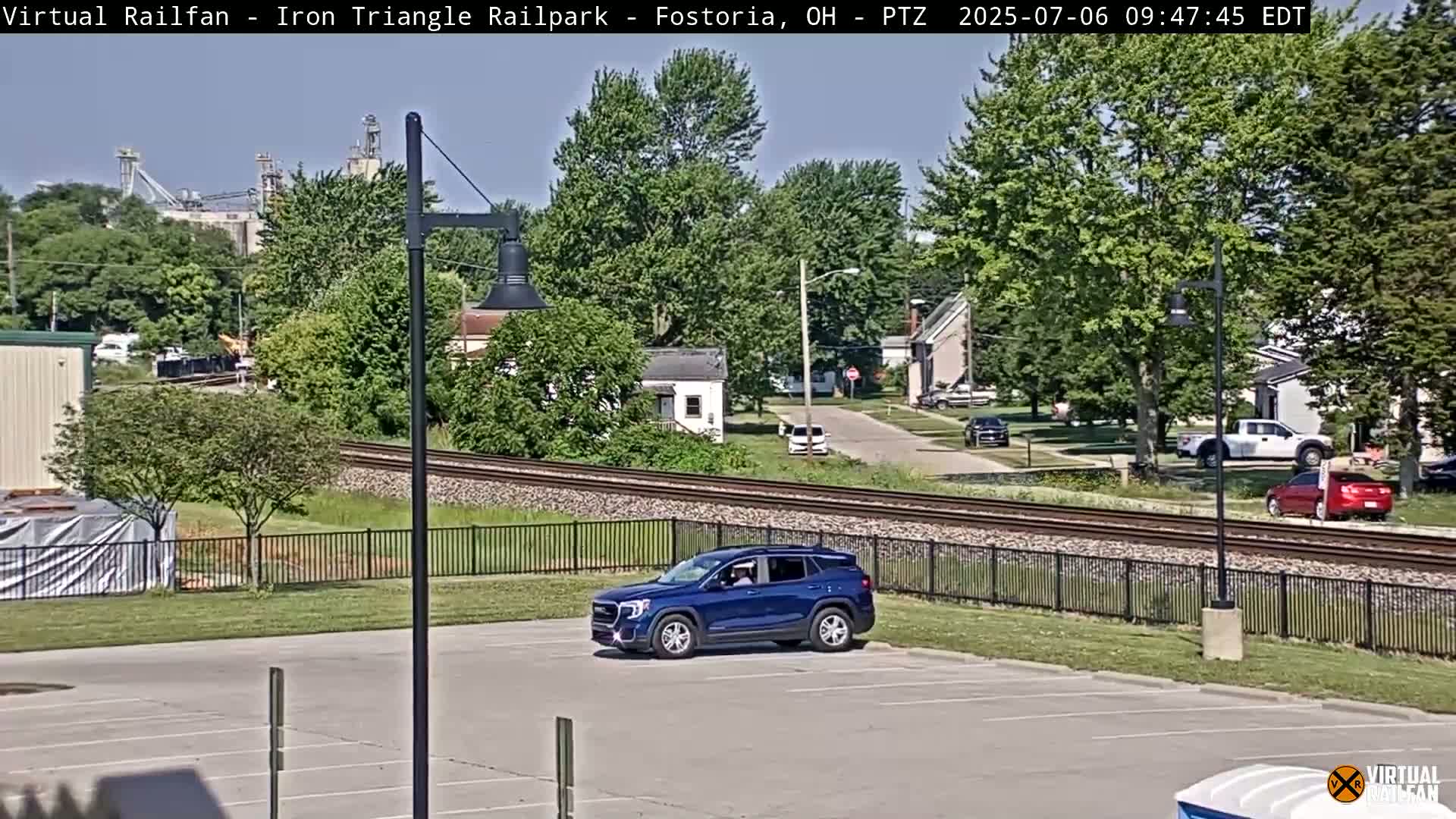 Fostoria Iron Triangle Railpark  & Railroad Crossing Live Cam -Fostoria , Seneca, Ohio, USA