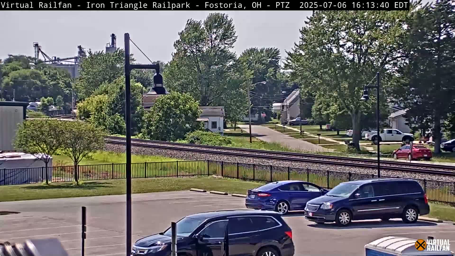Fostoria Iron Triangle Railpark  & Railroad Crossing Live Cam -Fostoria , Seneca, Ohio, USA