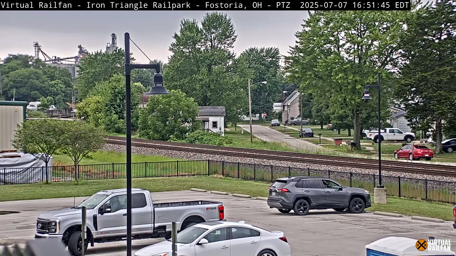 Fostoria Iron Triangle Railpark  & Railroad Crossing Live Cam -Fostoria , Seneca, Ohio, USA