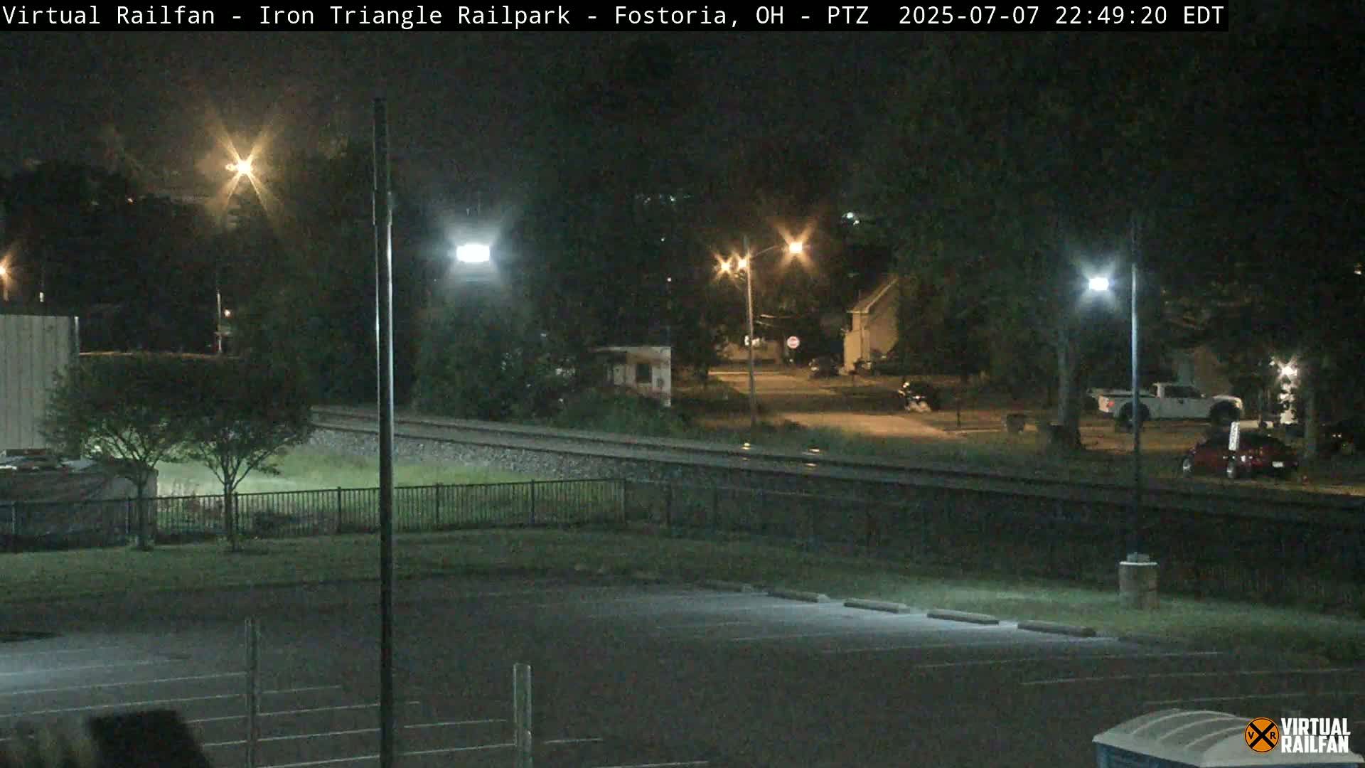Fostoria Iron Triangle Railpark  & Railroad Crossing Live Cam -Fostoria , Seneca, Ohio, USA