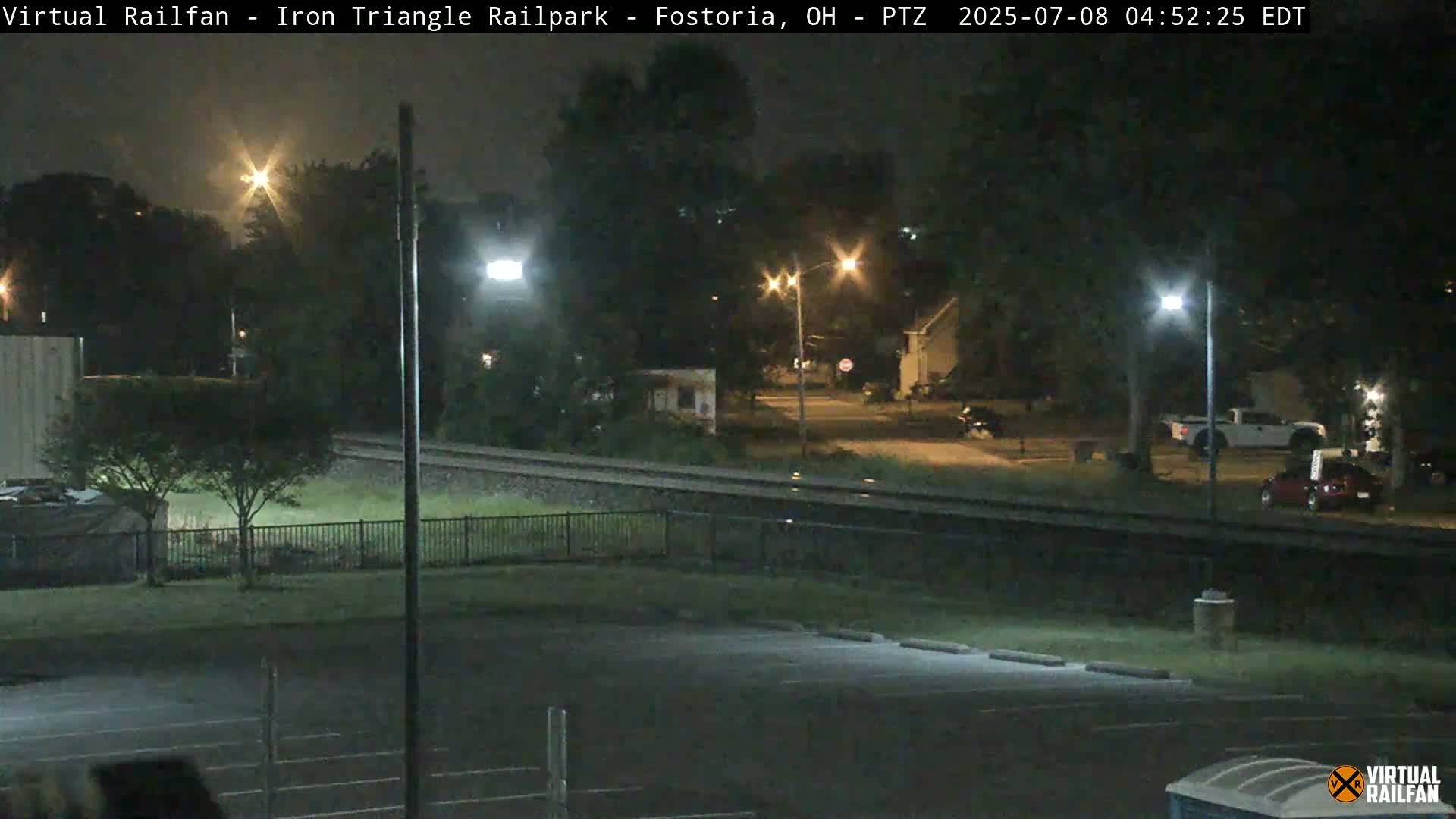 Fostoria Iron Triangle Railpark  & Railroad Crossing Live Cam -Fostoria , Seneca, Ohio, USA