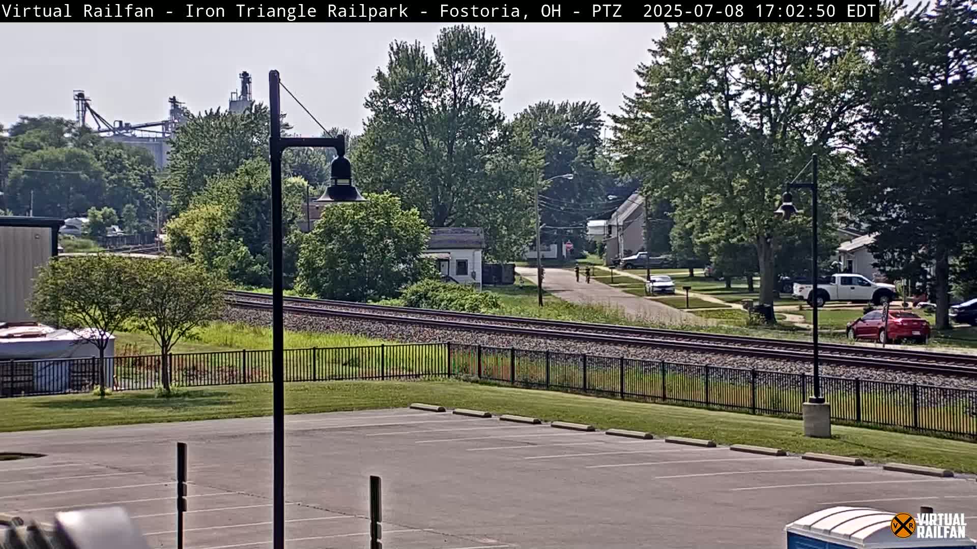 Fostoria Iron Triangle Railpark  & Railroad Crossing Live Cam -Fostoria , Seneca, Ohio, USA