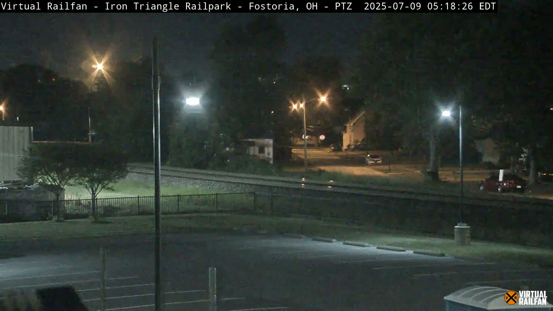 Fostoria Iron Triangle Railpark  & Railroad Crossing Live Cam -Fostoria , Seneca, Ohio, USA