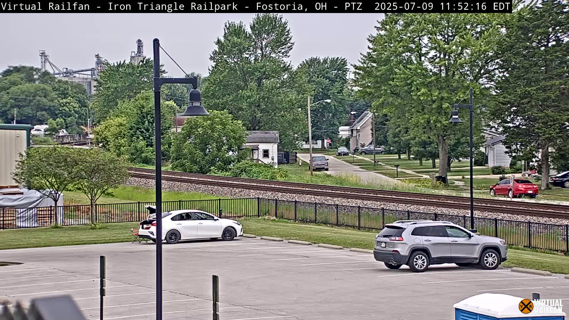 Fostoria Iron Triangle Railpark  & Railroad Crossing Live Cam -Fostoria , Seneca, Ohio, USA