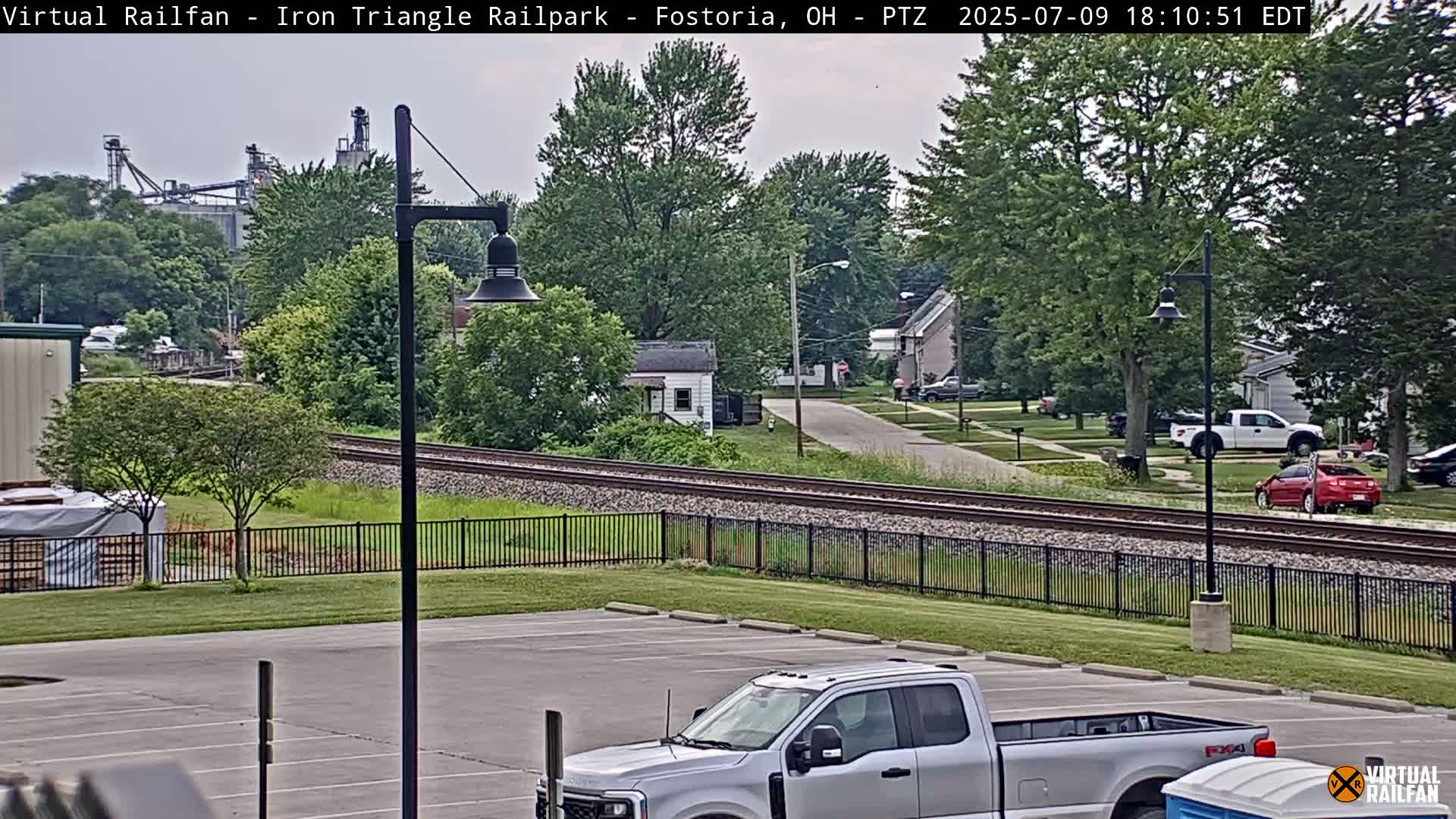 Fostoria Iron Triangle Railpark  & Railroad Crossing Live Cam -Fostoria , Seneca, Ohio, USA