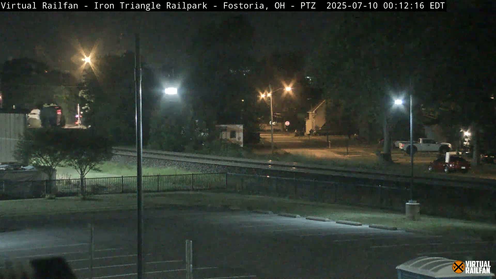 Fostoria Iron Triangle Railpark  & Railroad Crossing Live Cam -Fostoria , Seneca, Ohio, USA